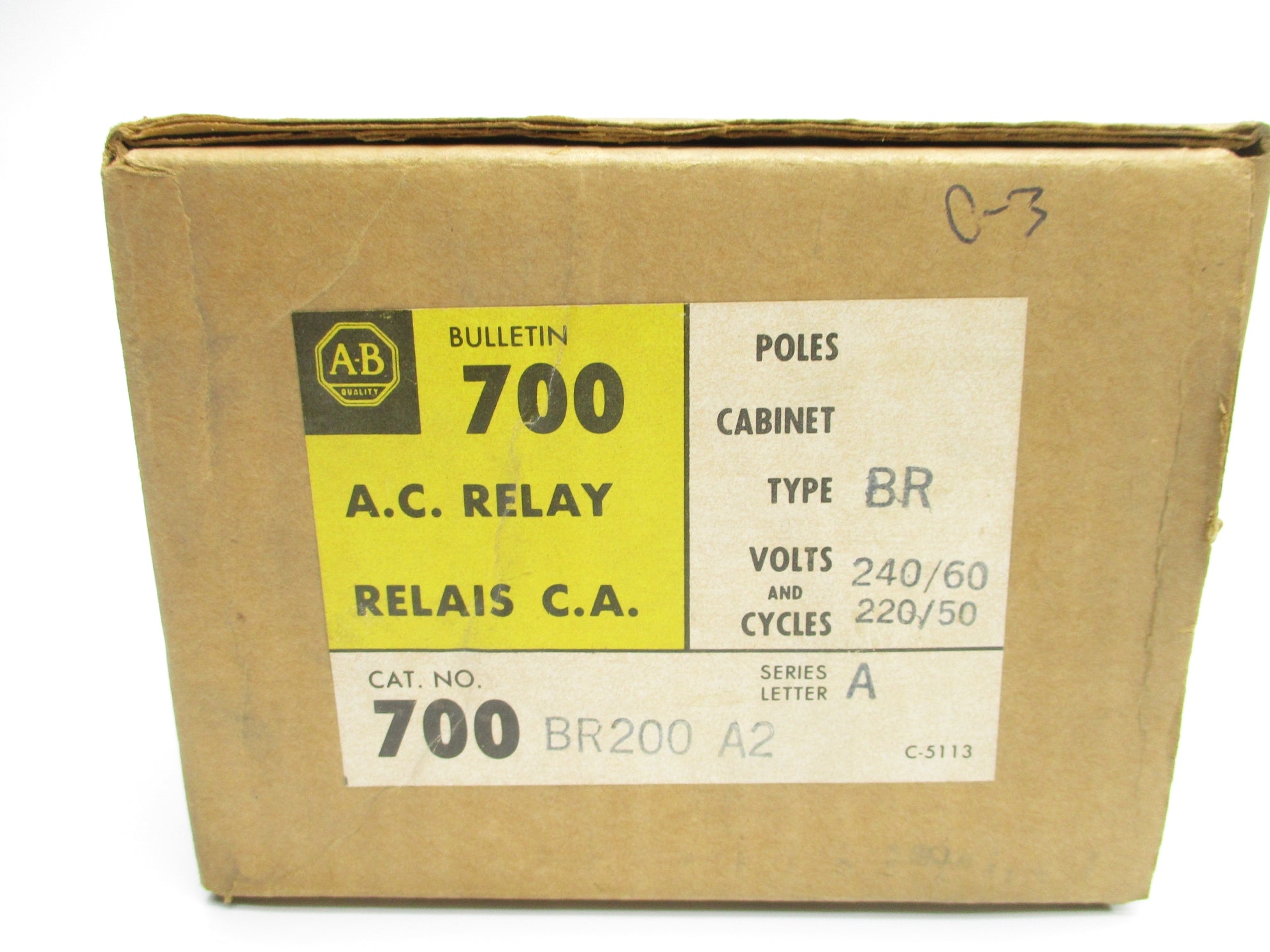 INDUSTRIAL SPARE PART 700-BR200A2 SER. A 220/240V (BR/YL) NSMP