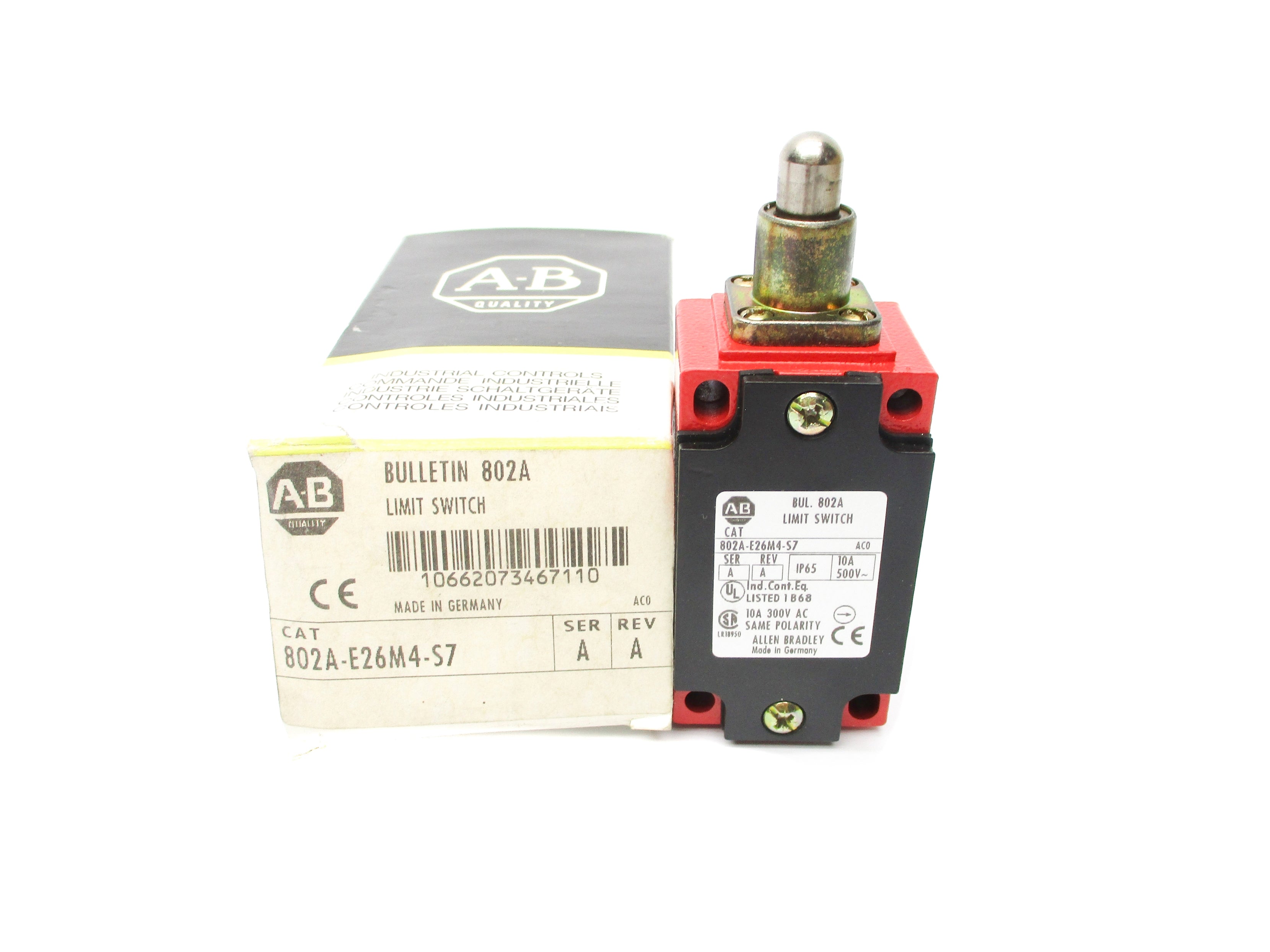 INDUSTRIAL SPARE PART 802A-E26M4-S7 SER. A (BK/YL) NSMP