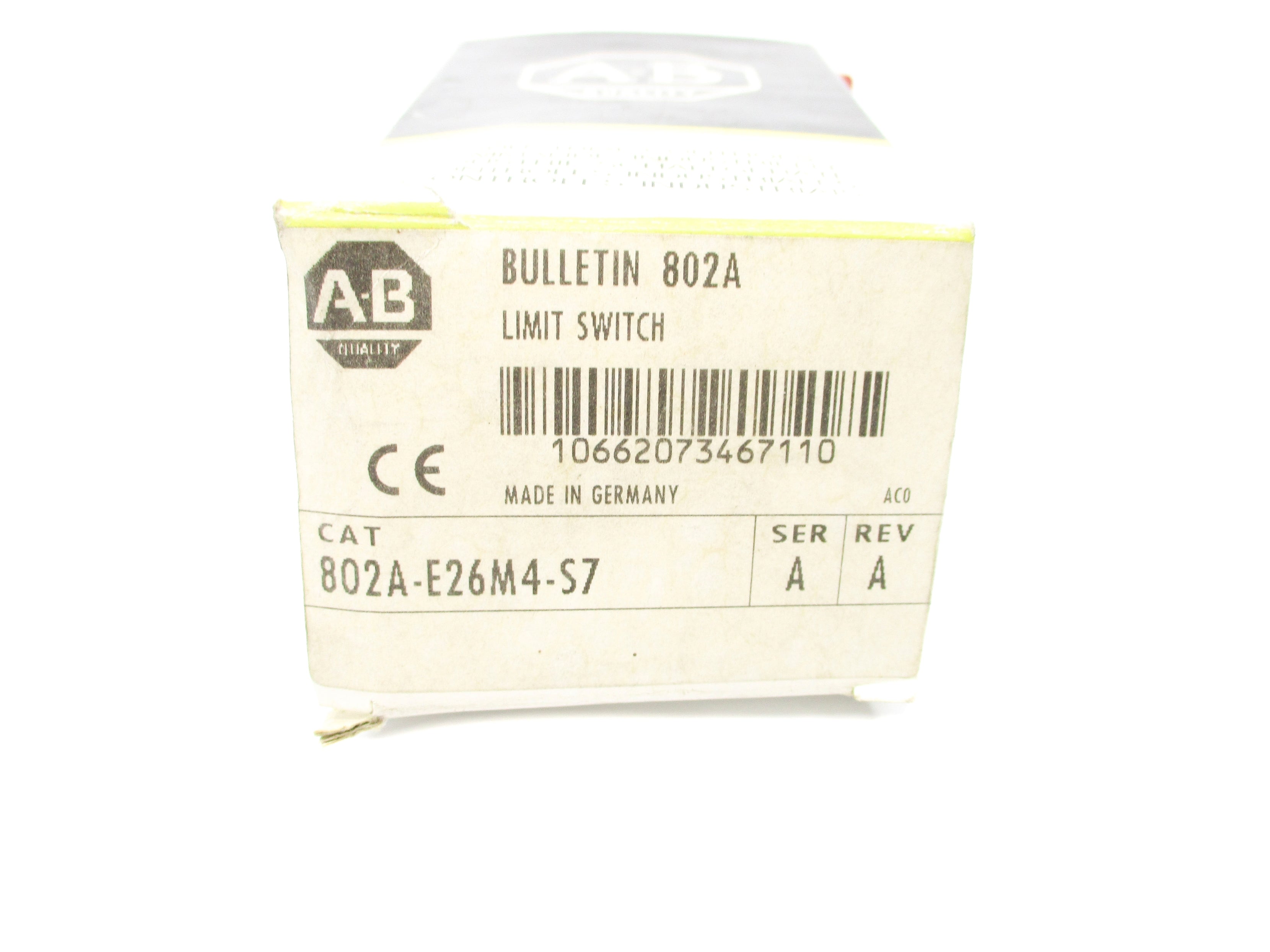 INDUSTRIAL SPARE PART 802A-E26M4-S7 SER. A (BK/YL) NSMP