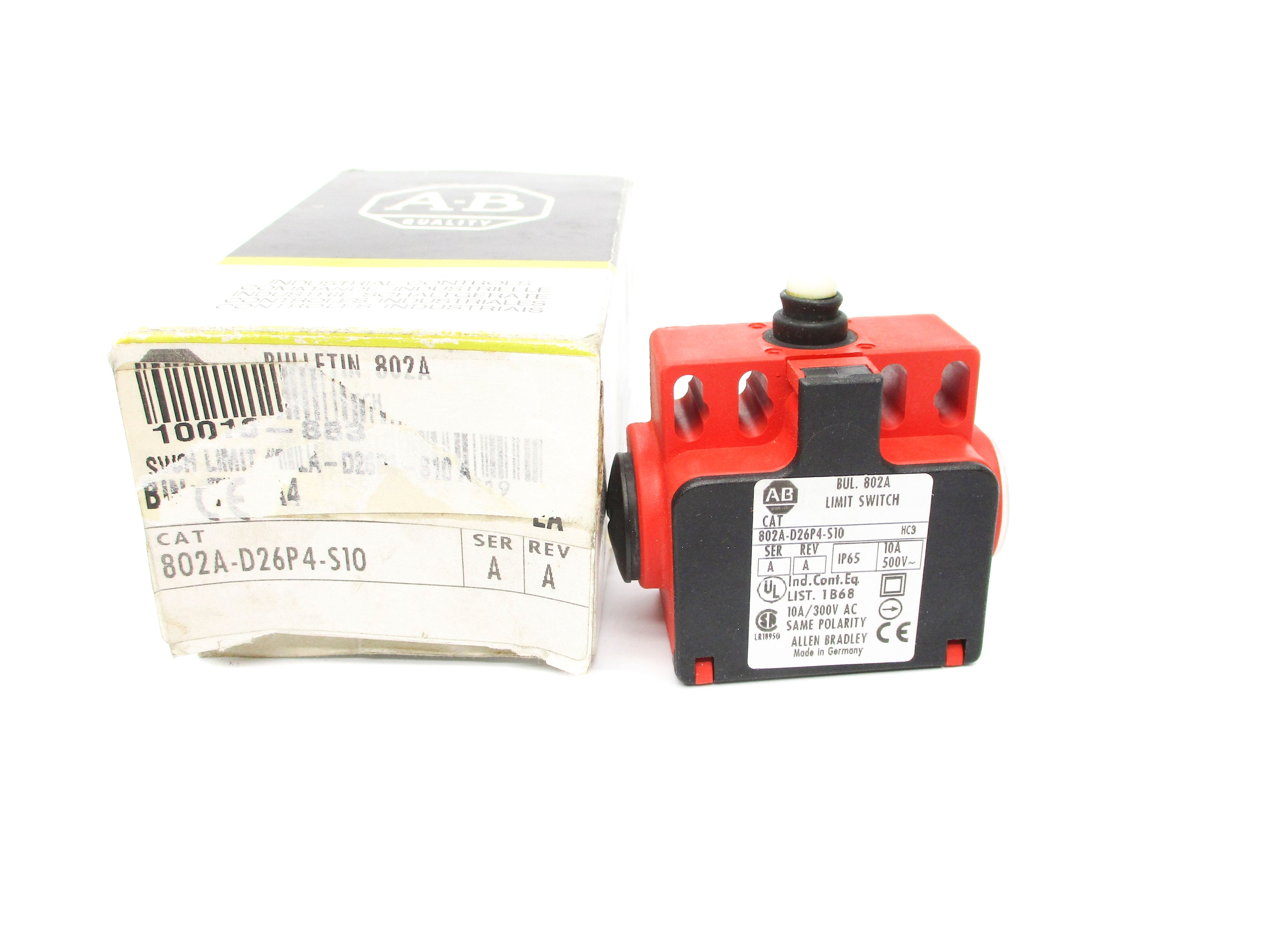 INDUSTRIAL SPARE PART 802A-D26P4-S10 SER. A (BK/YL) NSMP