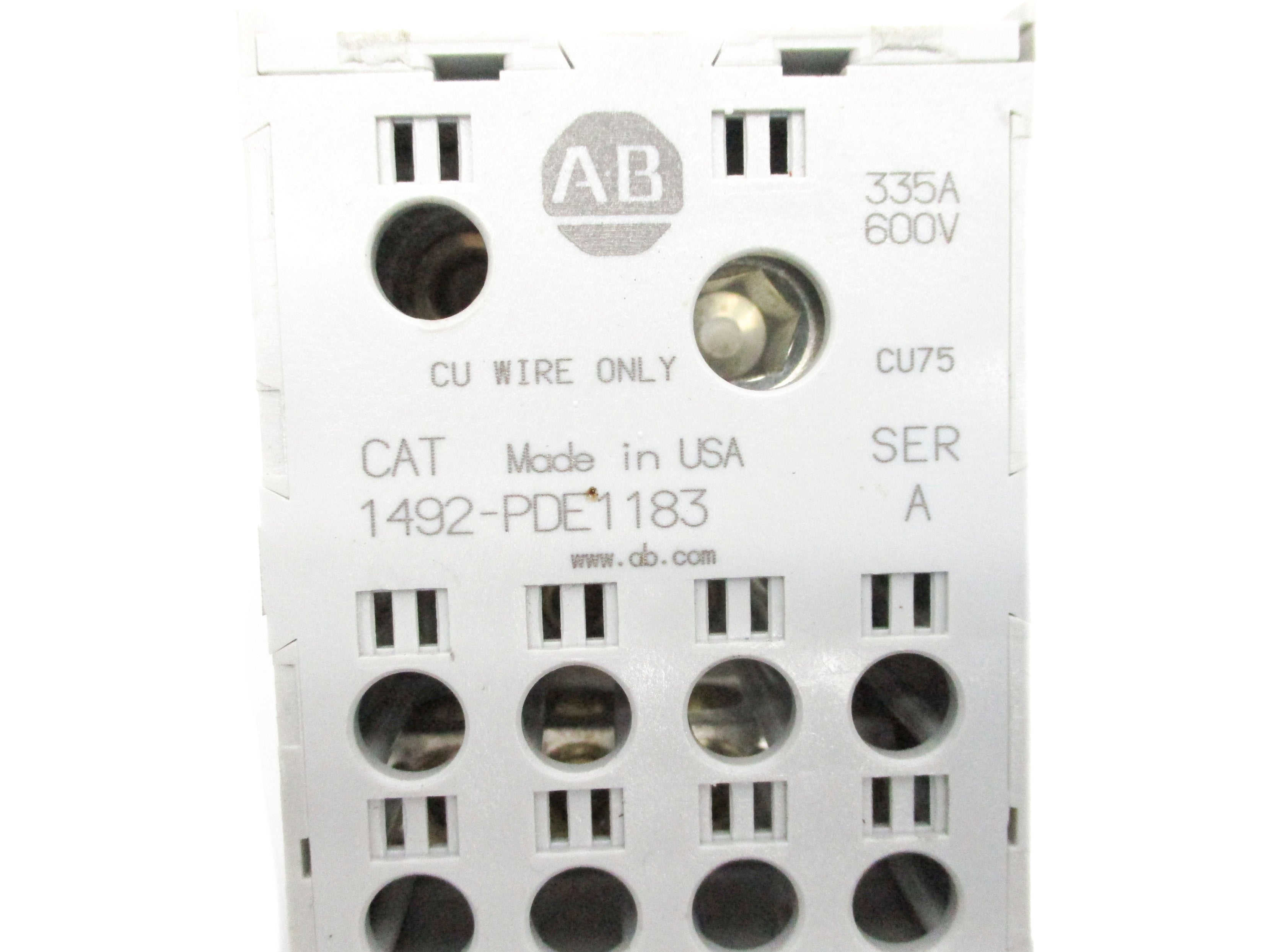 ALLEN BRADLEY 1492-PDE1183 SER. A UNMP