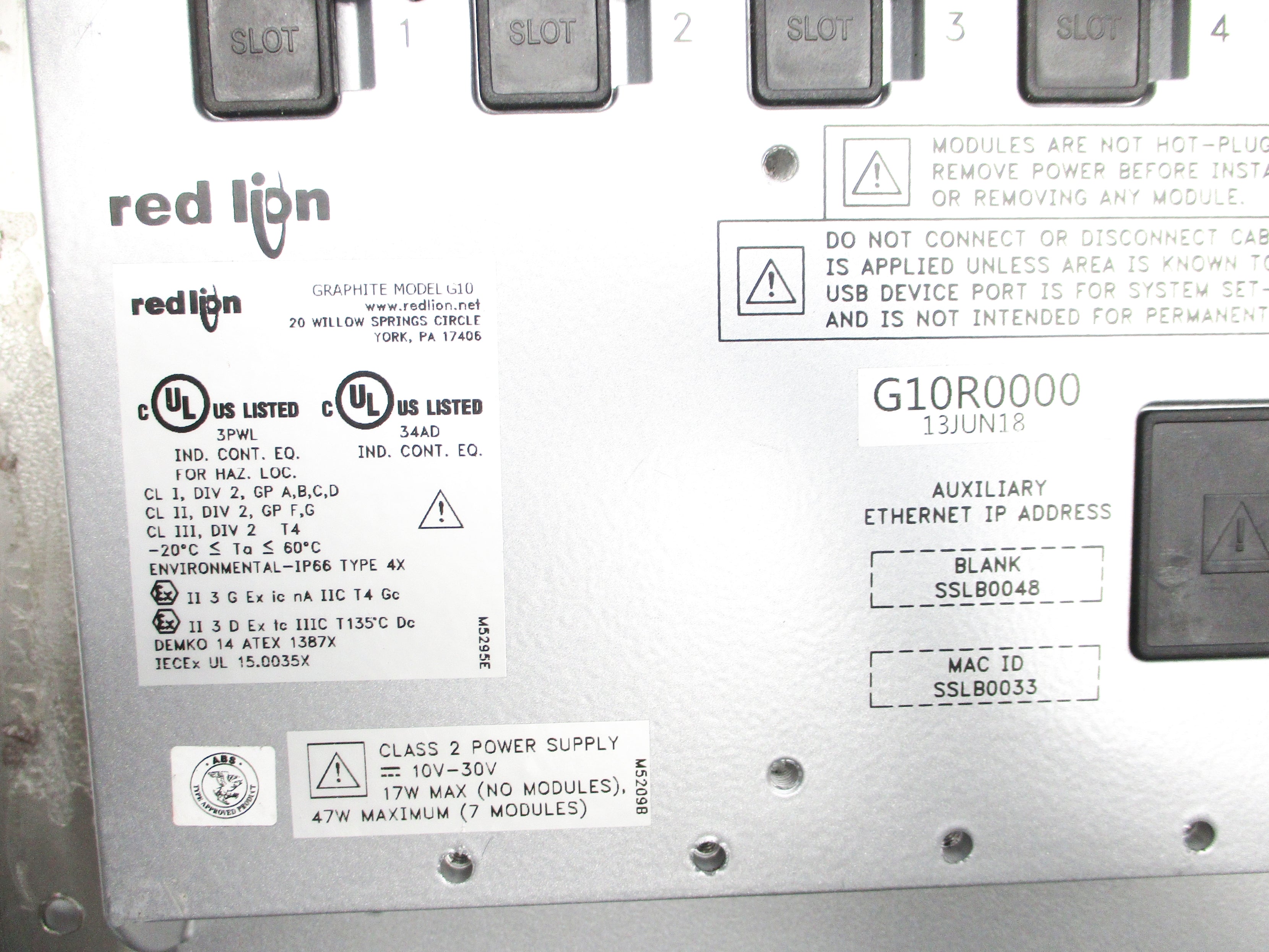 RED LION CONTROLS G10R0000 (AS PICTURED) UNMP