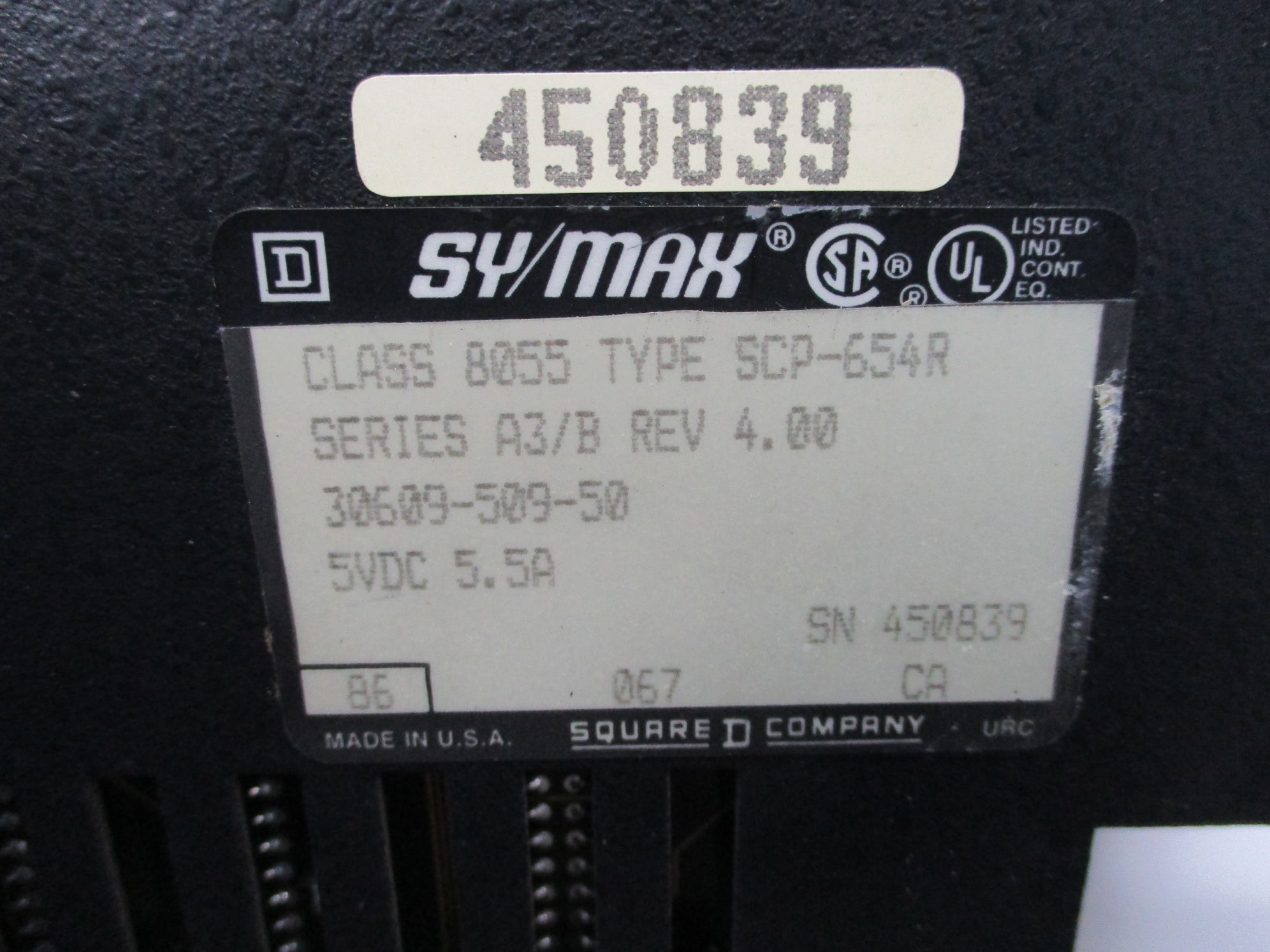 SQUARE D 8055SCP654R SER. A3/B UNMP