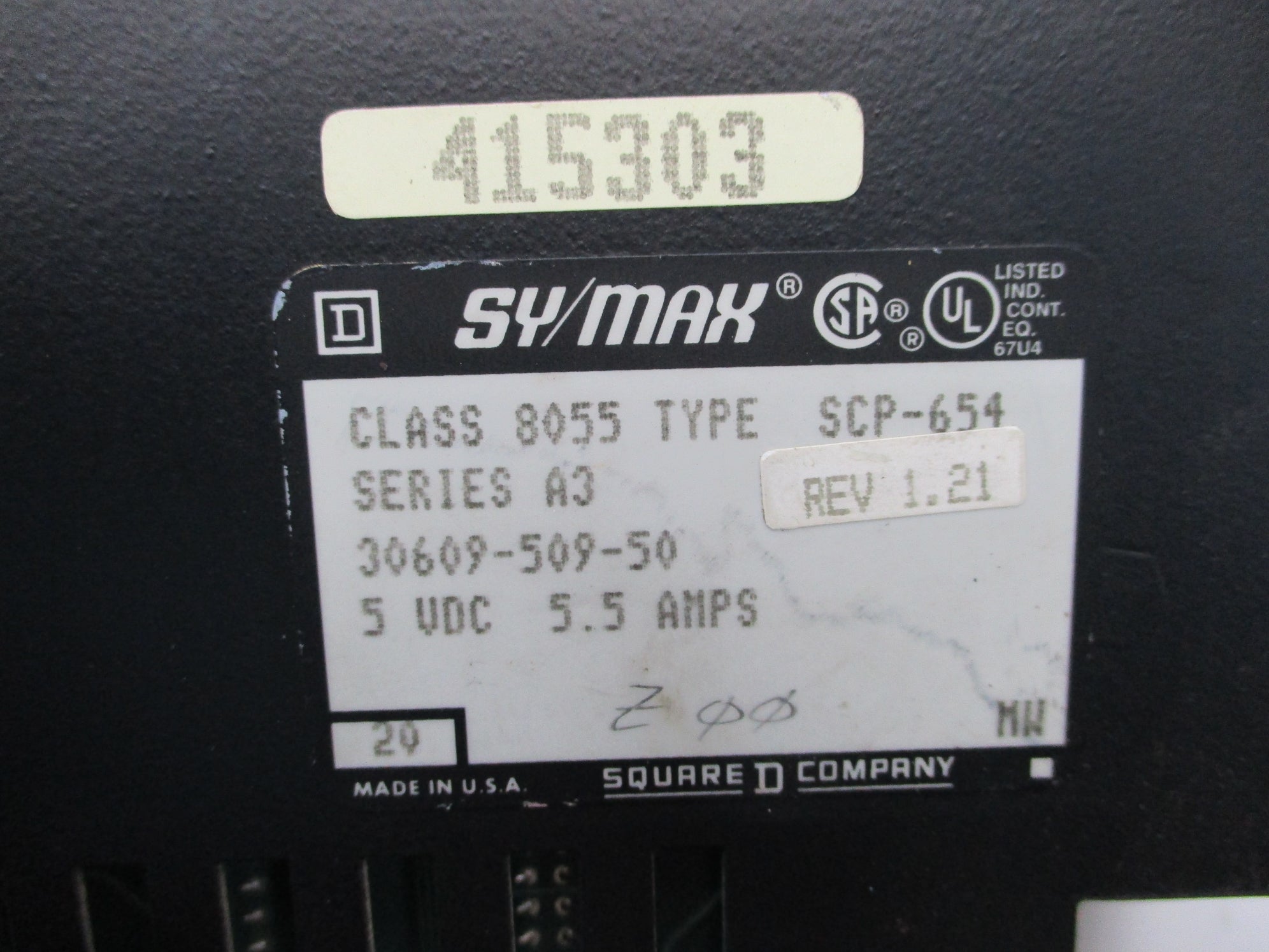 SQUARE D 8055SCP654 SER. A3 UNMP