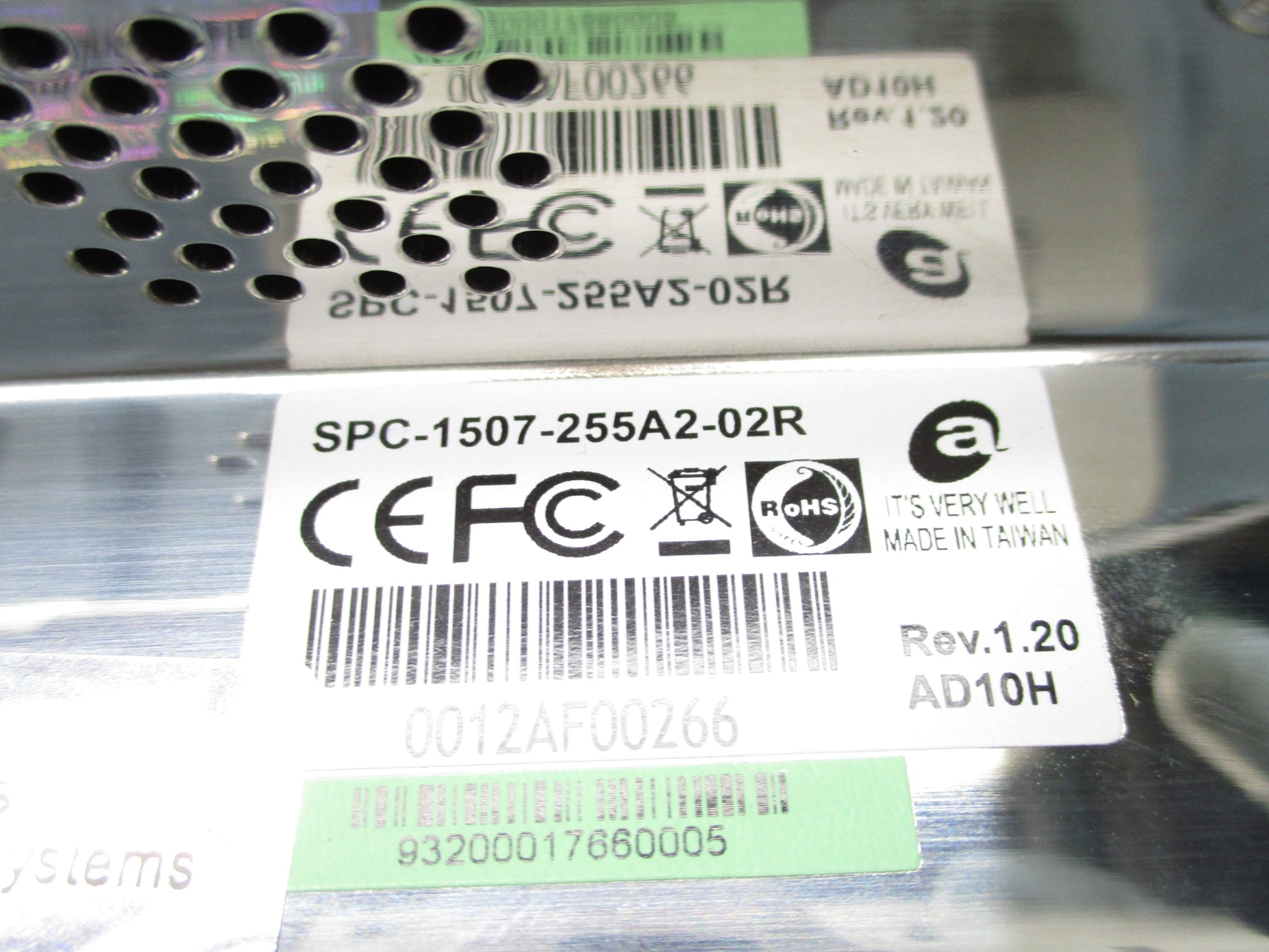 AVALUE TECHNOLOGY SPC-1507-255A2-02R NSMP