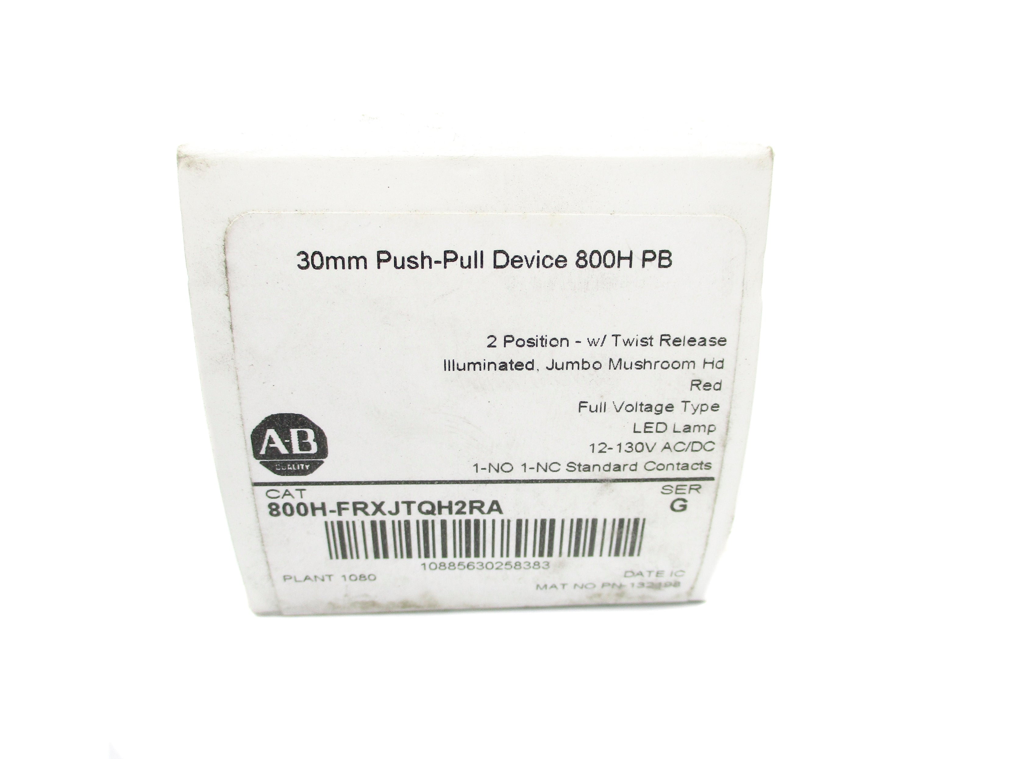 ALLEN BRADLEY 800H-FRXJTQH2RA SER. G (WH) NSMP