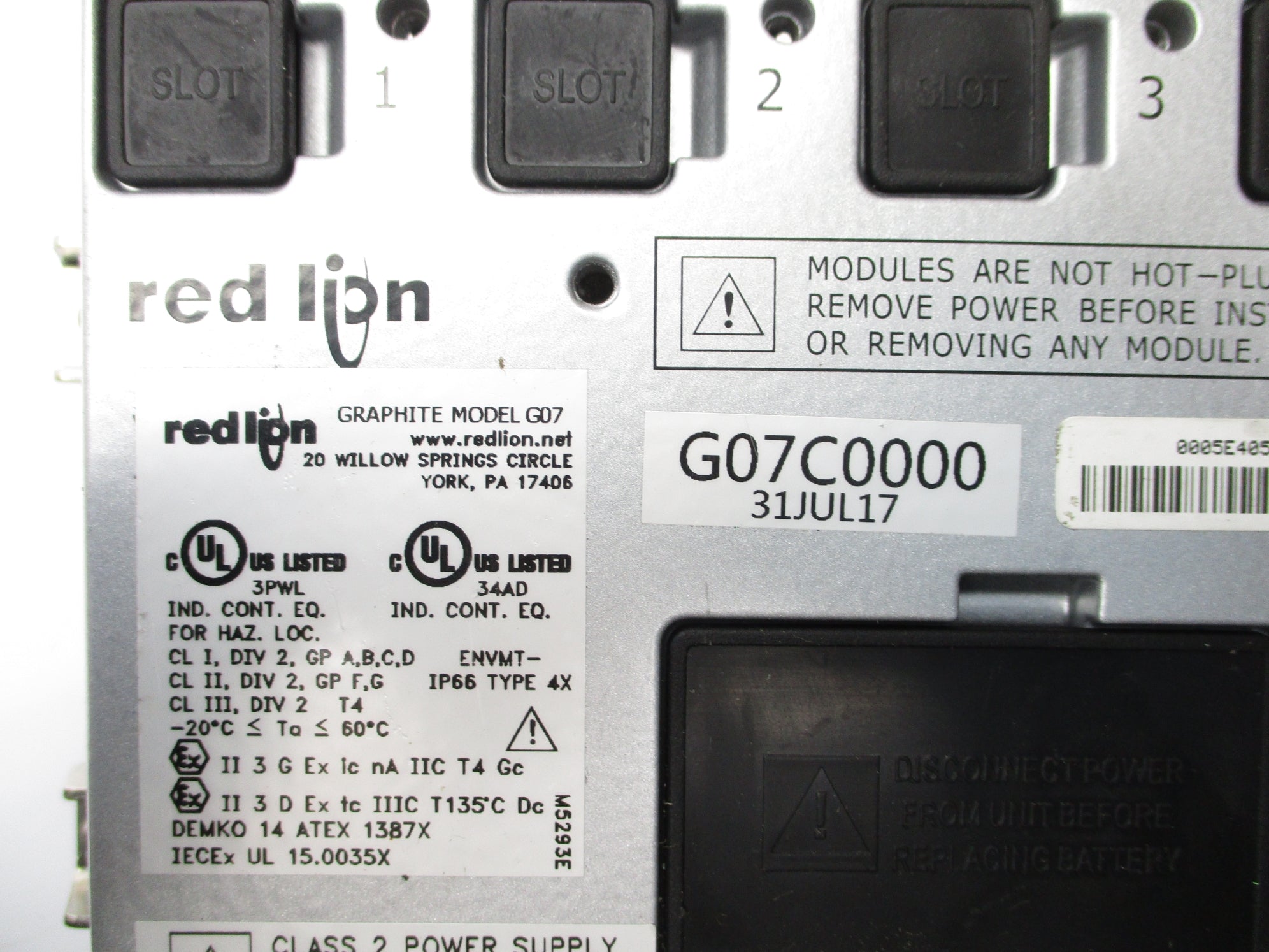 RED LION CONTROLS G07C0000 NSNP