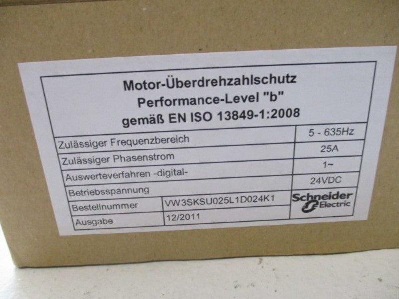SCHNEIDER ELECTRIC VW3SKSU025L1D024K1 13849-0.2008 *NEW IN BOX*