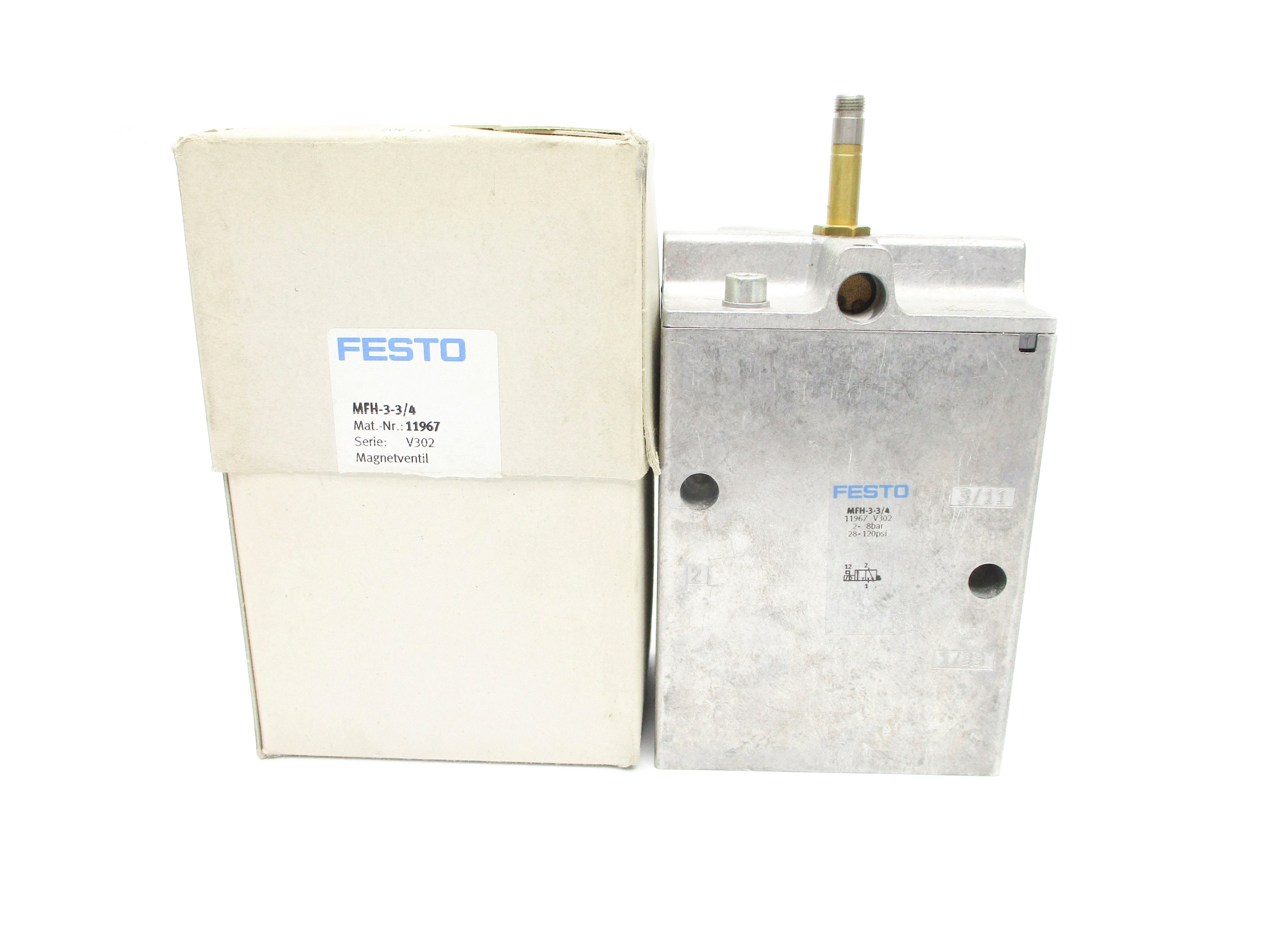 FESTO MFH-3-3/4 11967 28-120PSI NSMP