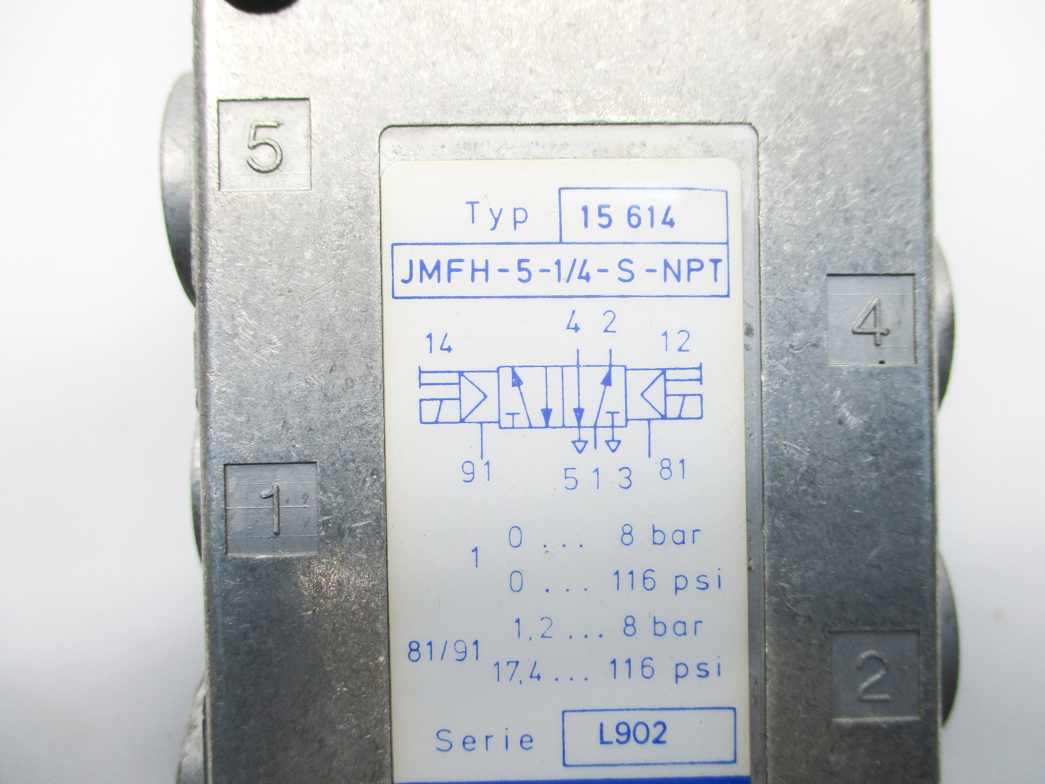 FESTO JMFH-5-1/4-S-NPT 15614 0-116PSI NSNP