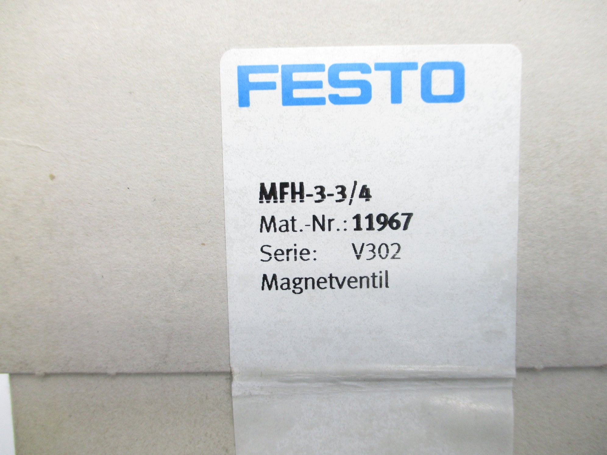 FESTO MFH-3-3/4 11967 NSFS
