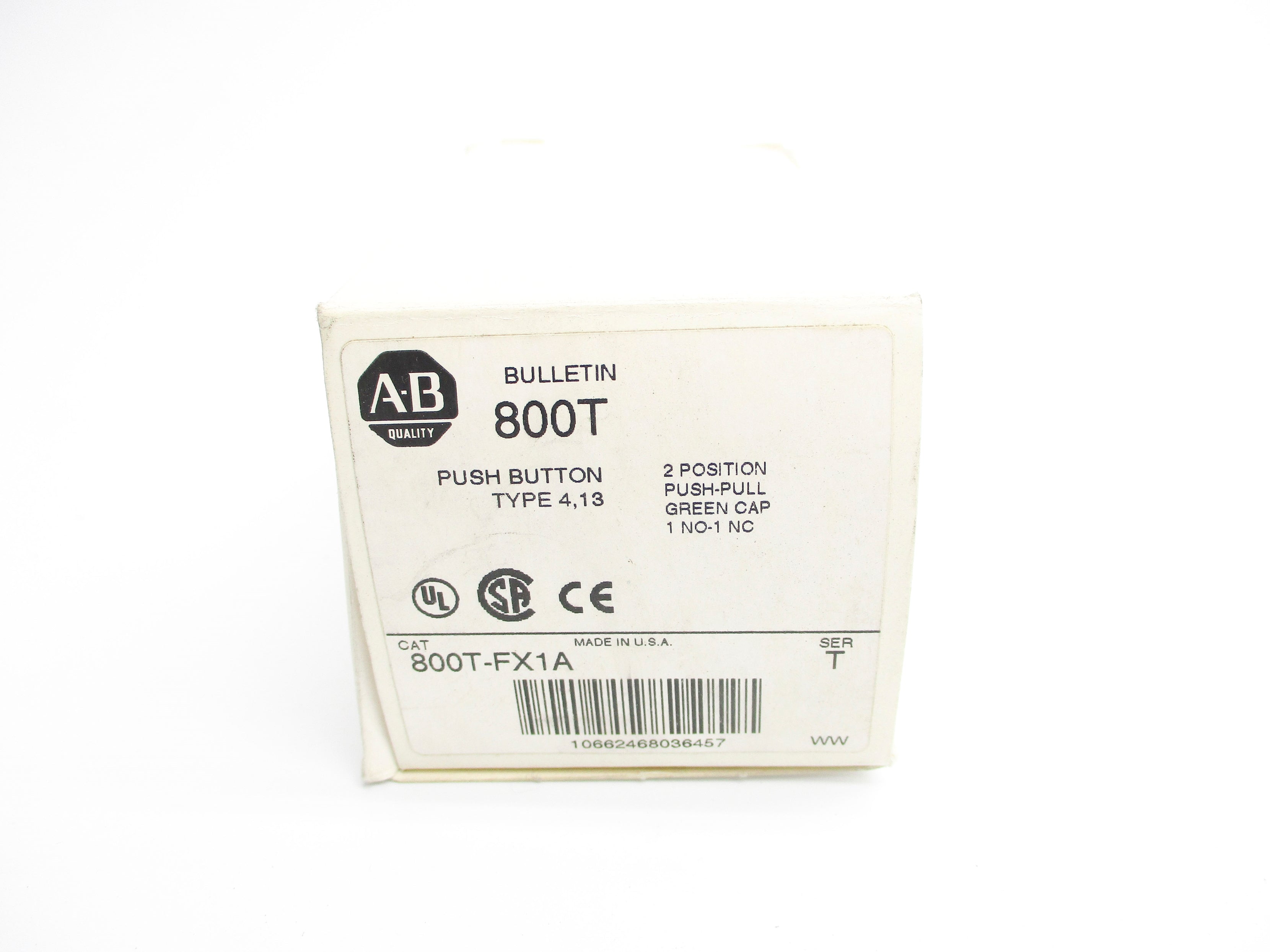ALLEN BRADLEY 800T-FX1A SER. T (WH) NSMP