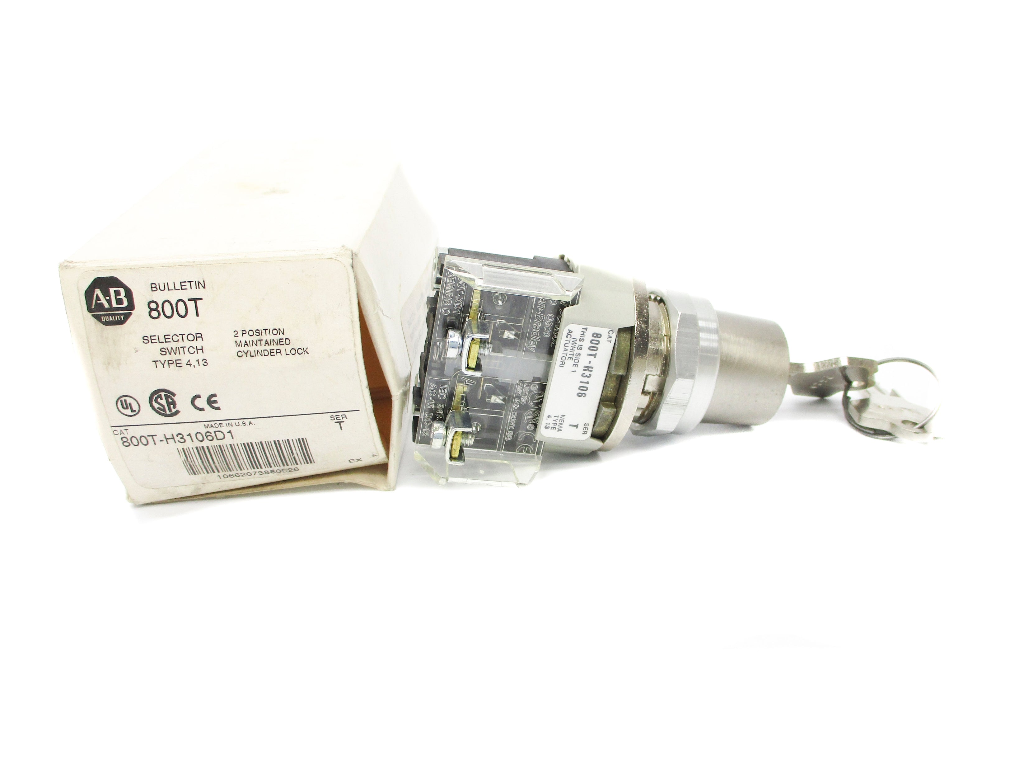 ALLEN BRADLEY 800T-H3106D1 SER. T (WH) NSMP