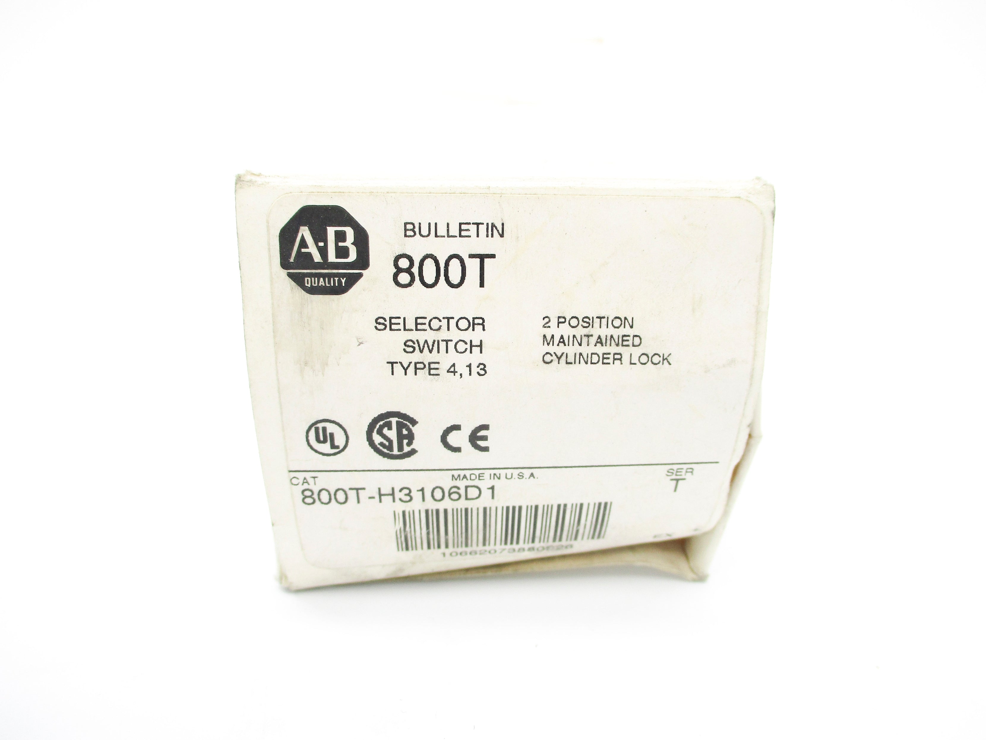 ALLEN BRADLEY 800T-H3106D1 SER. T (WH) NSMP