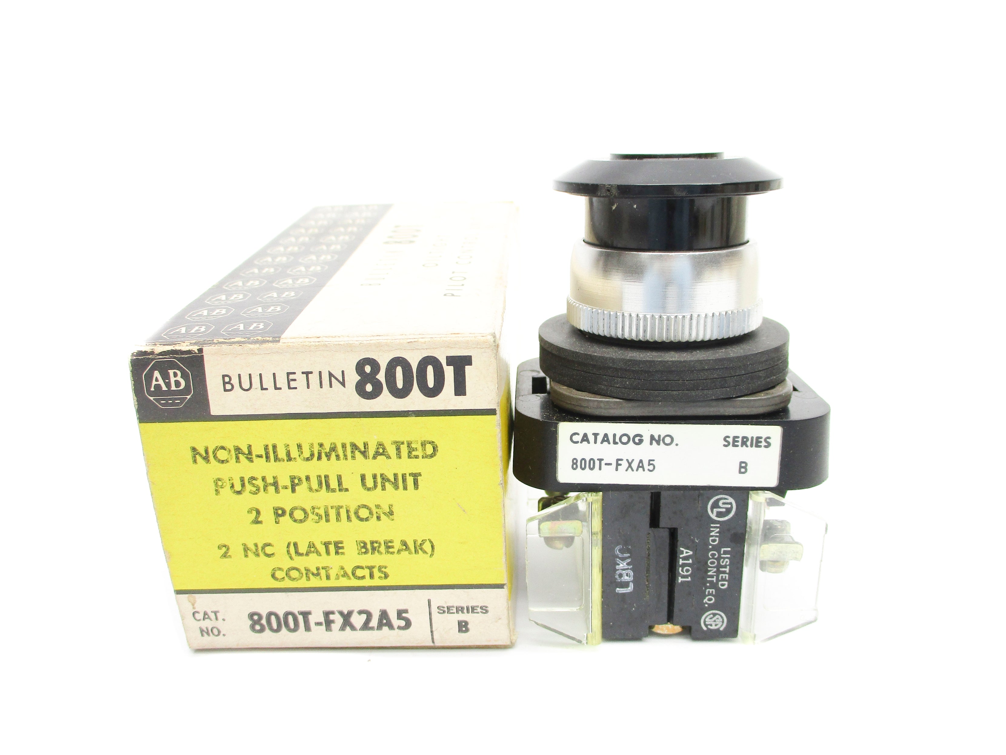 ALLEN BRADLEY 800T-FX2A5 SER. B (BK/YL) NSMP