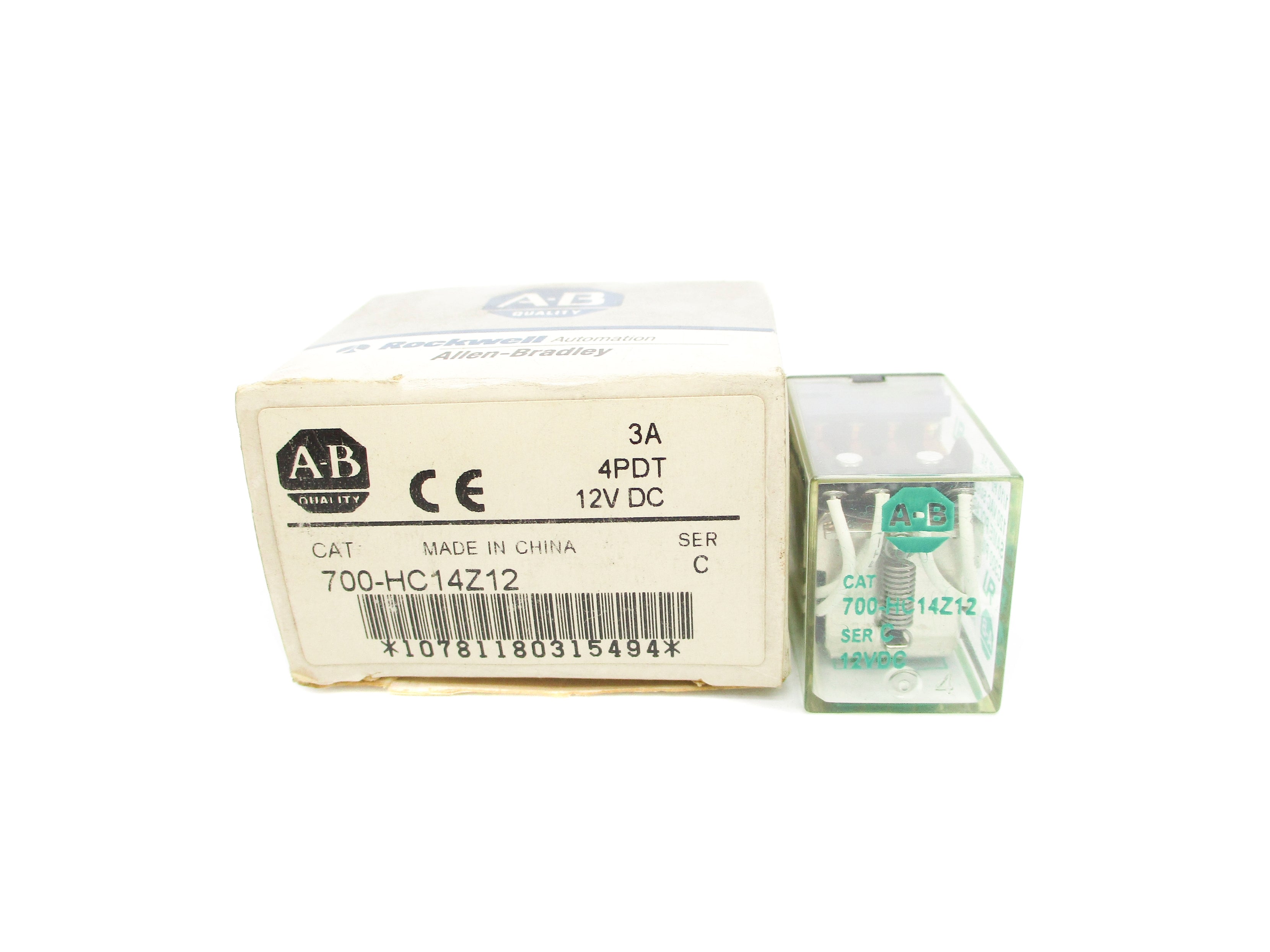 ALLEN BRADLEY 700-HC14Z12 SER. C 3A 12VDC (GY/BL) NSMP
