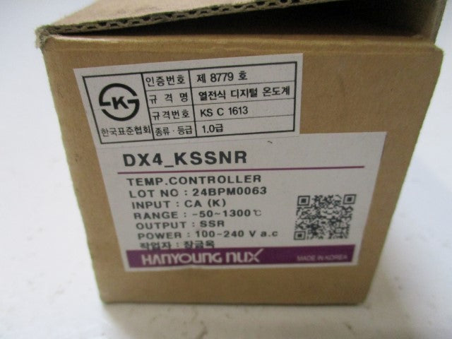 HANYOUNG NUX DX4-KSSNR TEMPERATURE CONTROLLER *NEW IN BOX*