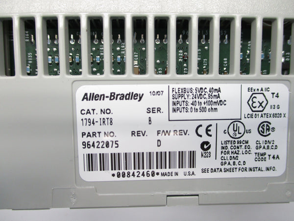 ALLEN BRADLEY 1794-IRT8 SER. B F/W D UNMP