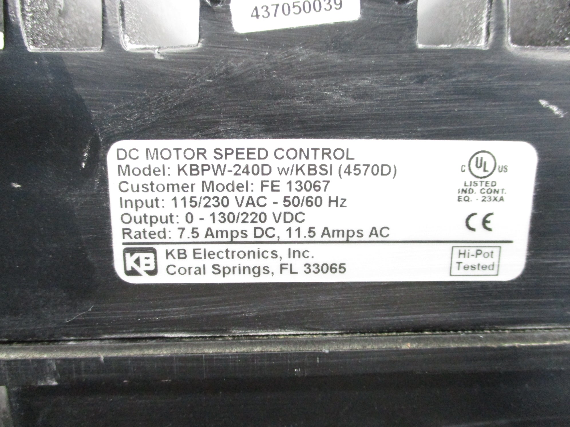 KB ELECTRONICS KBPW-240D 4570D UNMP