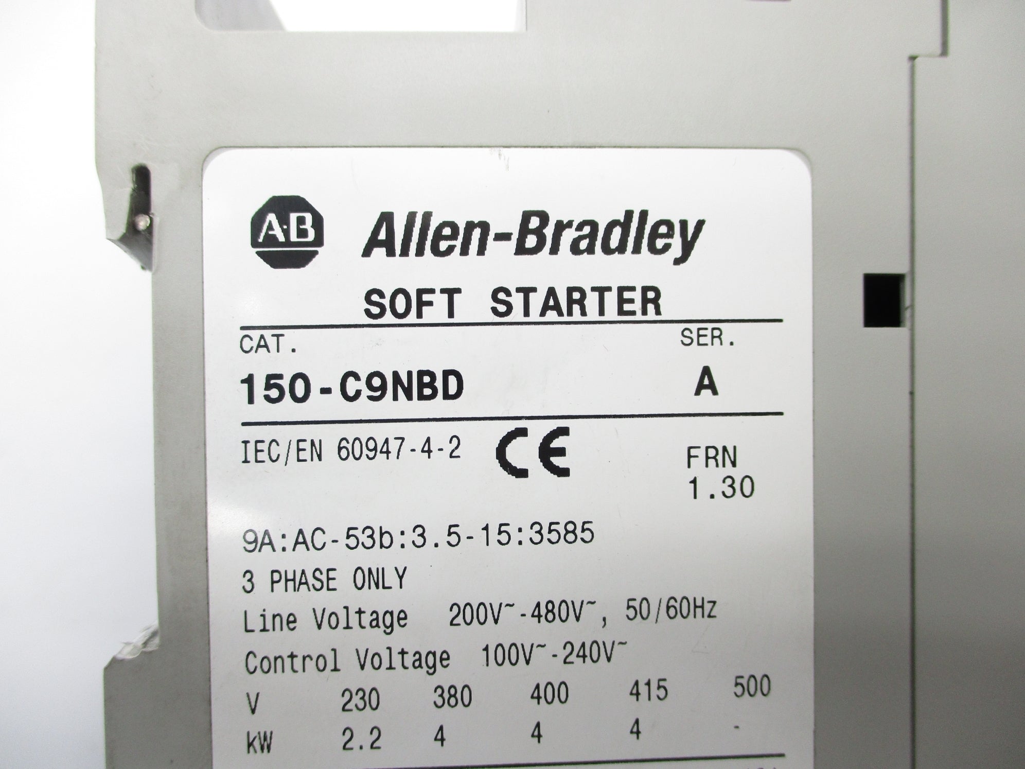 ALLEN BRADLEY 150-C9NBD SER. A F/W 1.30 UNMP