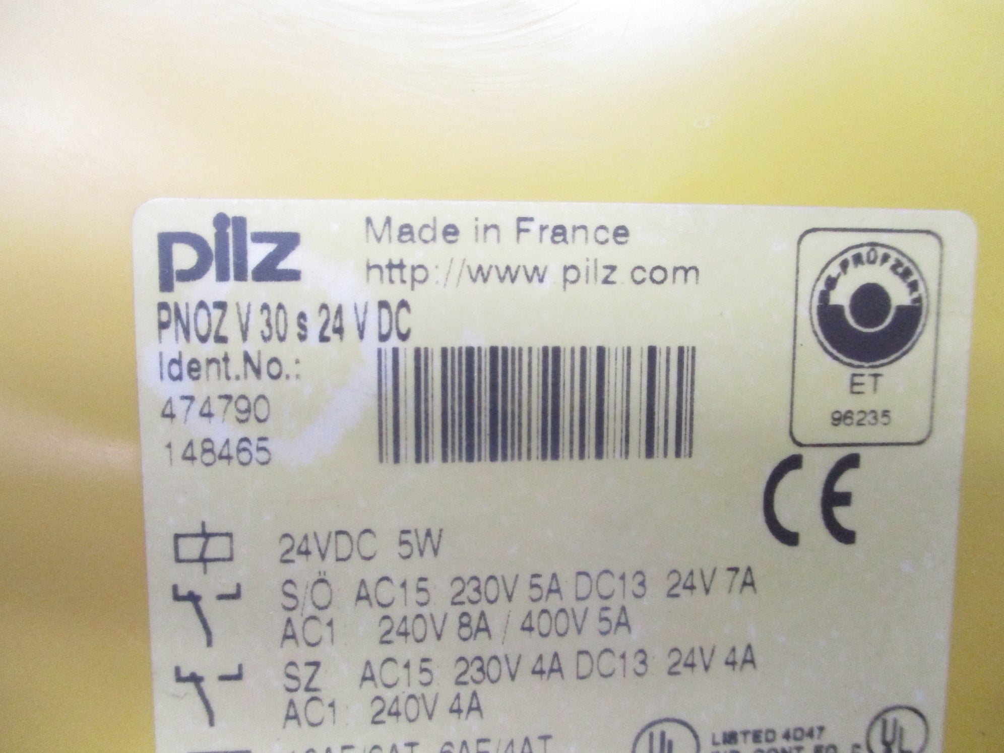 PILZ PNOZV30s24VDC 24VDC UNMP