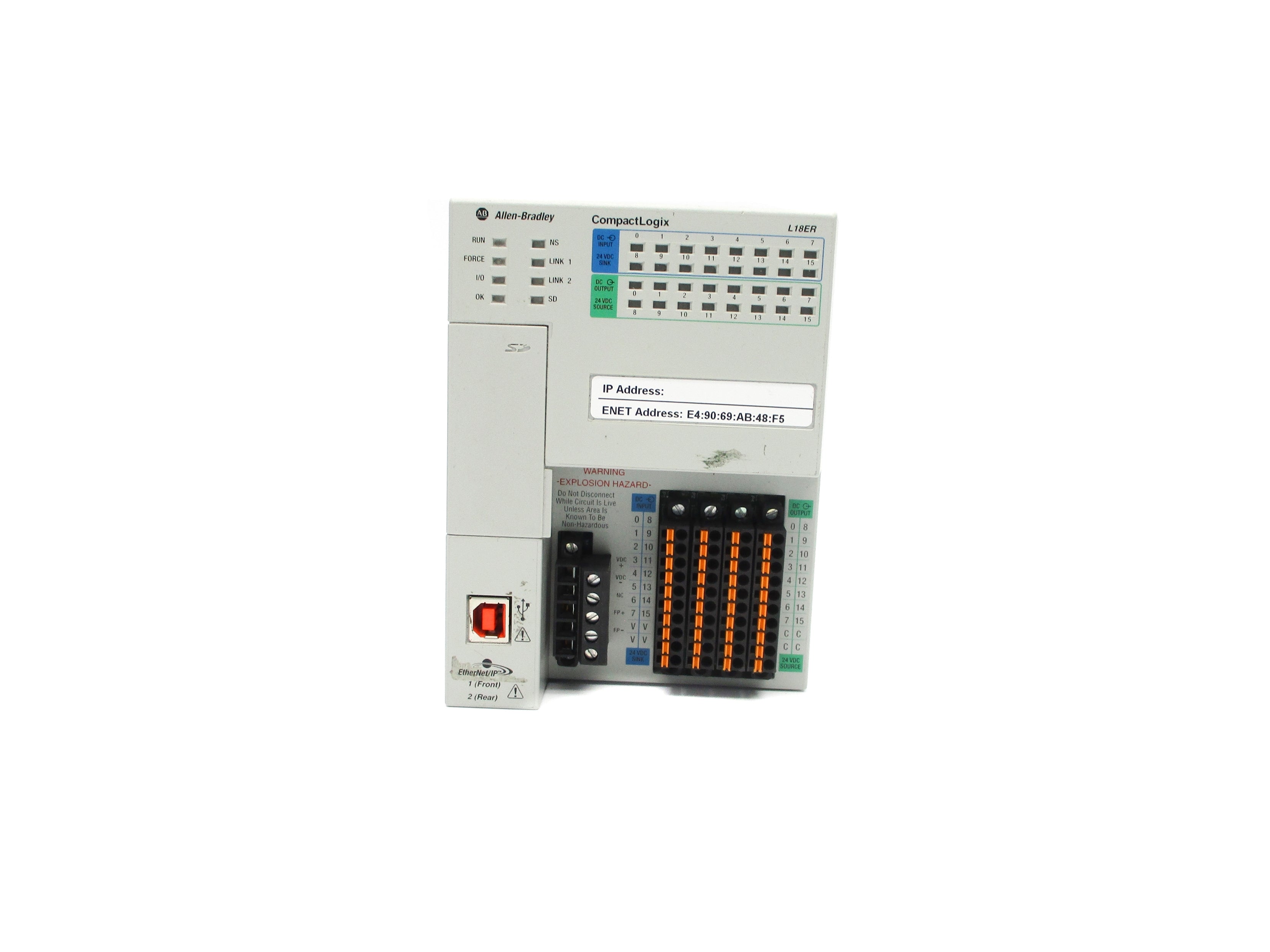 ALLEN BRADLEY 1769-L18ER-BB1B SER. B F/W 1.005 UNMP