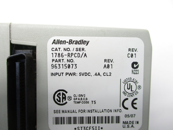 ALLEN BRADLEY 1786-RPCD SER. A NSNP