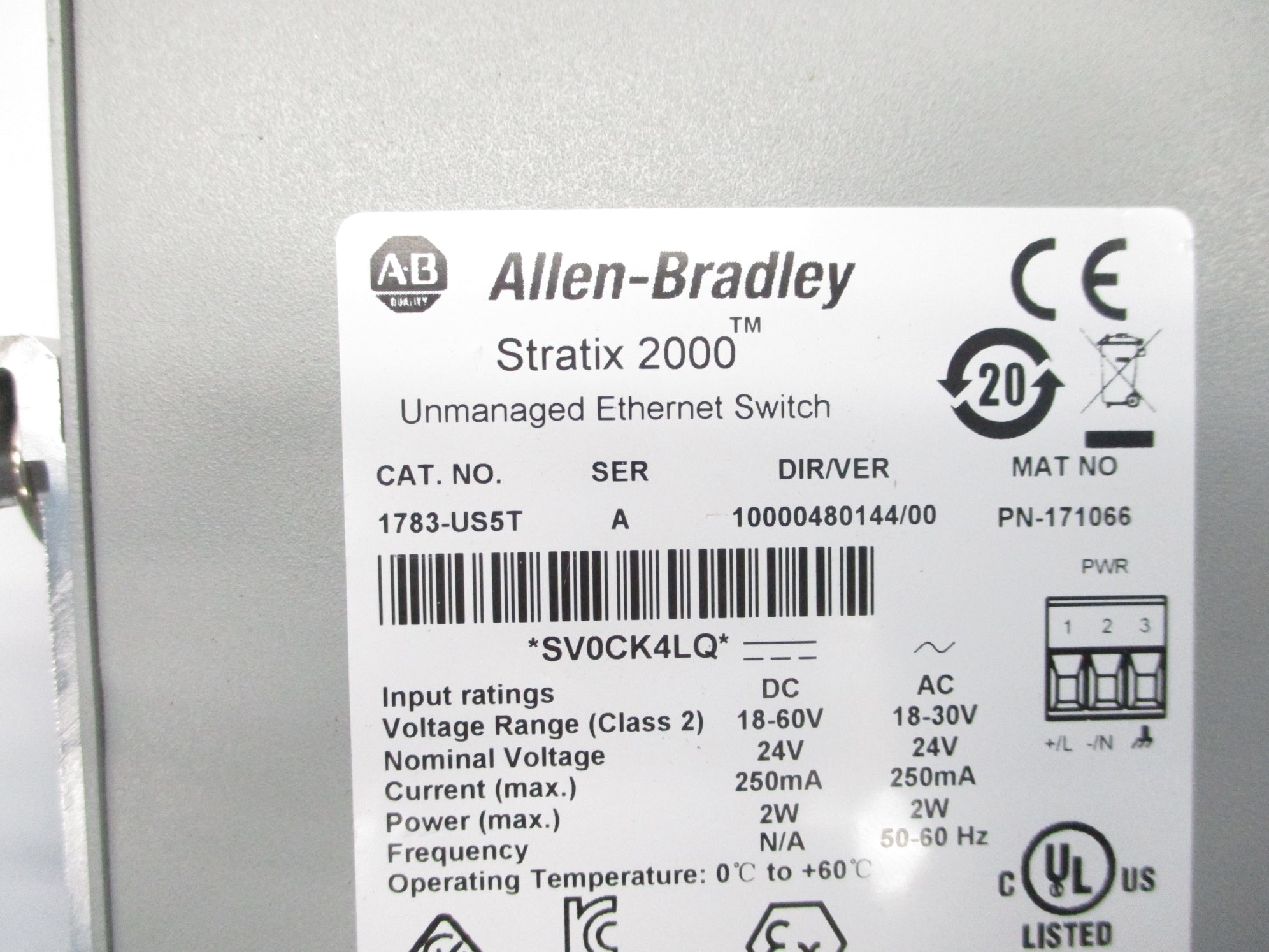 ALLEN BRADLEY 1783-US5T SER. A NSNP