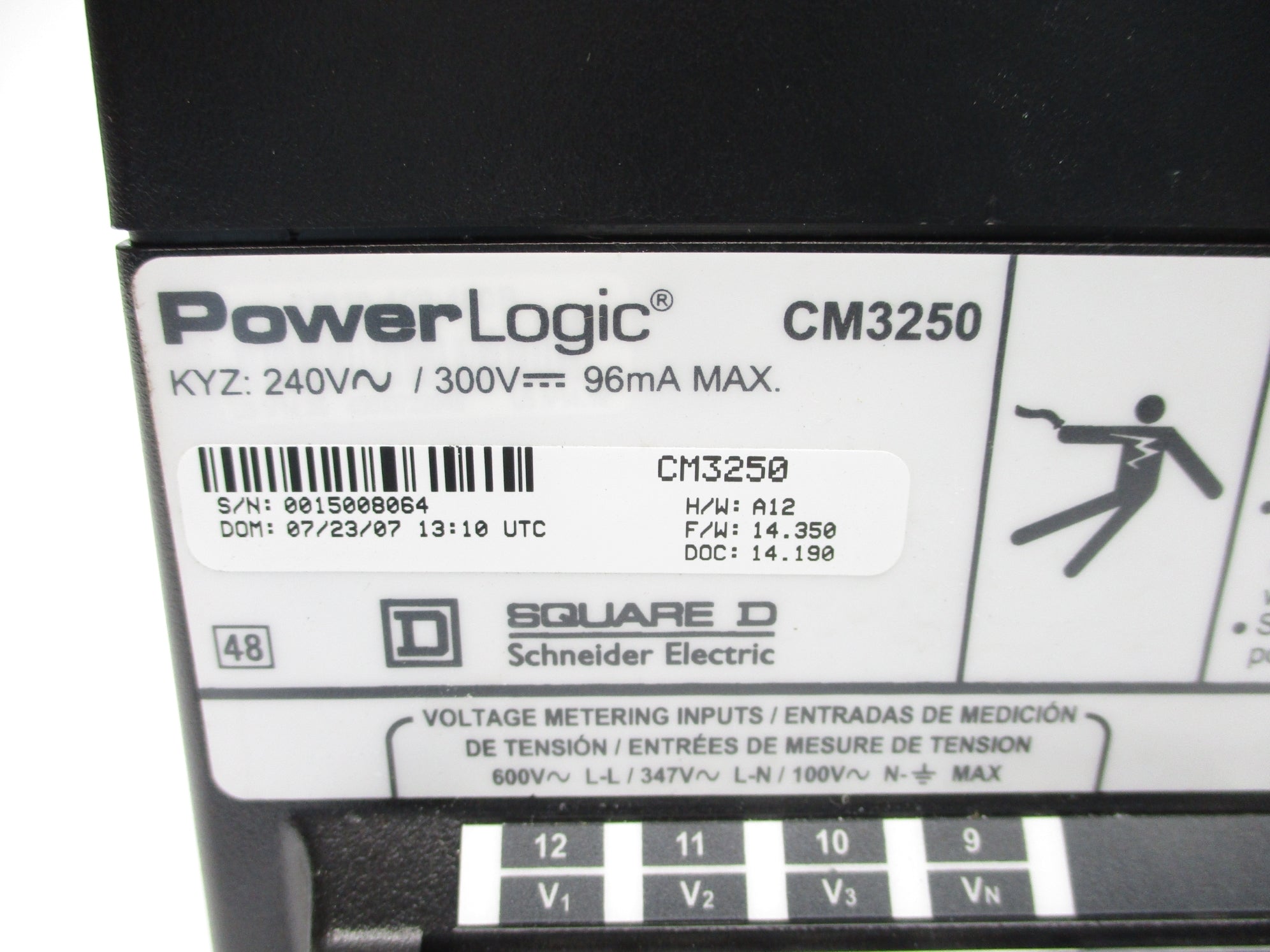 SQUARE D CM3250 UNMP