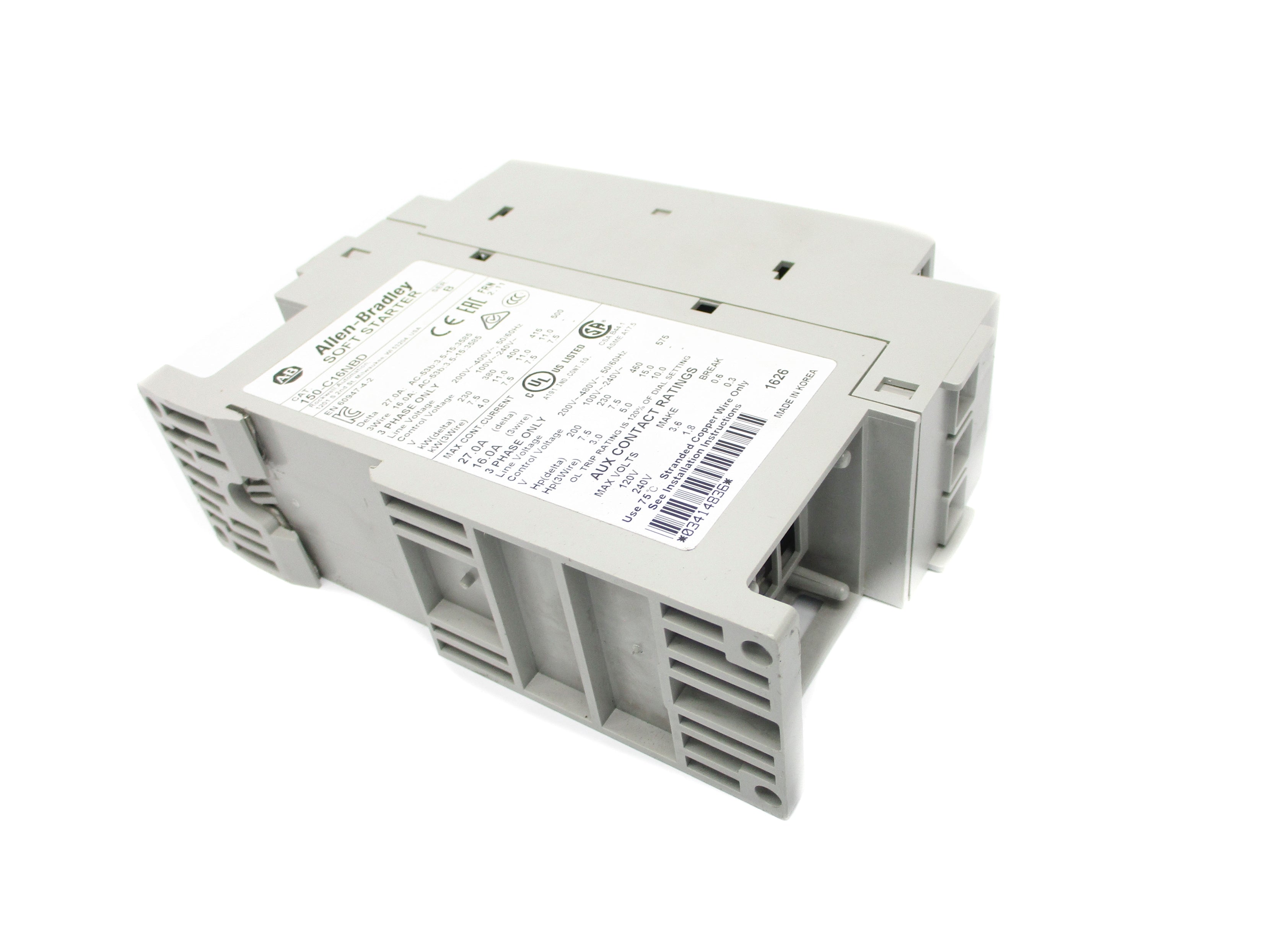 ALLEN BRADLEY 150-C16NBD SER. B F/W 2.11 UNMP