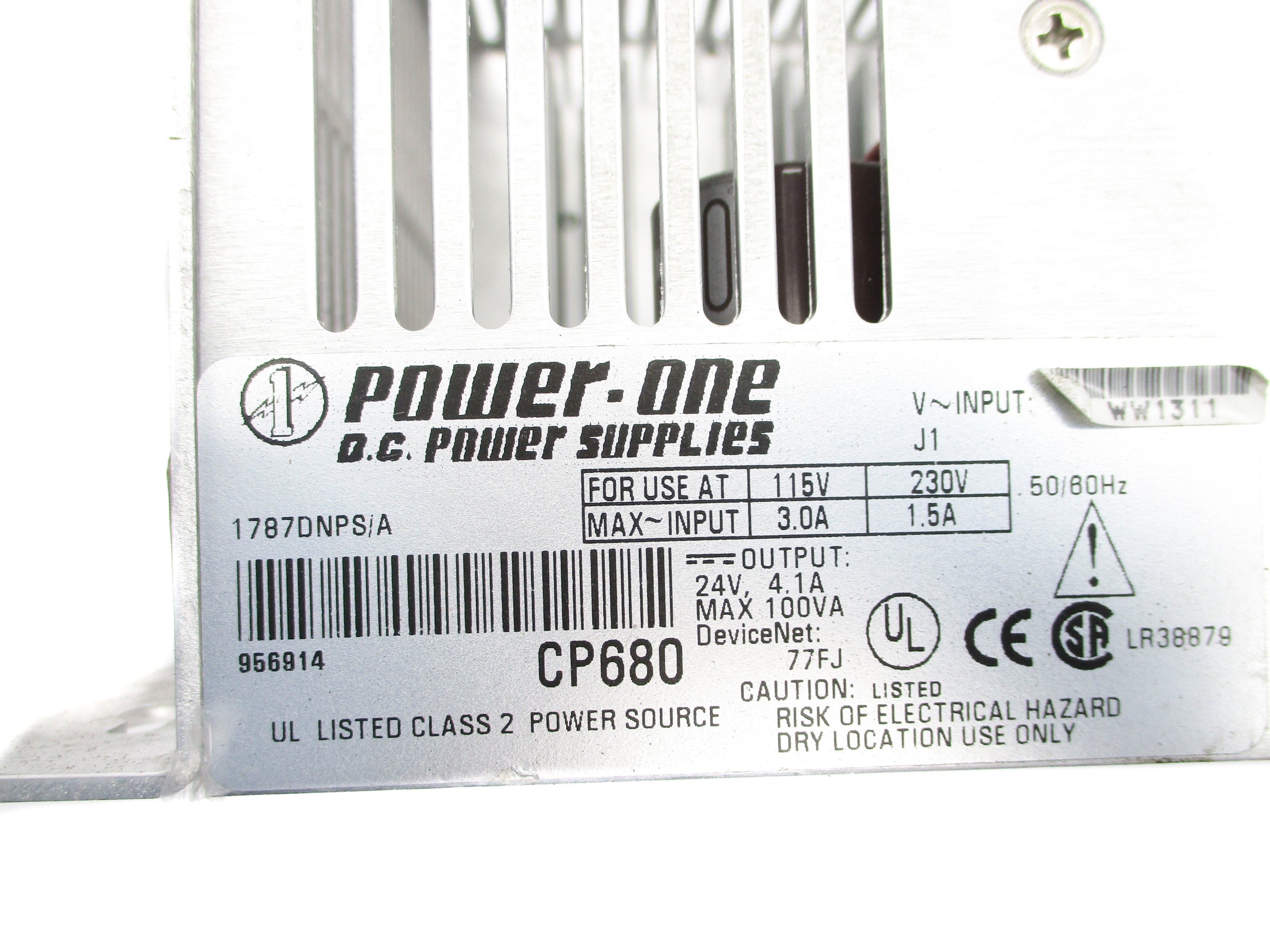 POWER-ONE 1787DNPS/A CP680 230V 3.0A UNMP