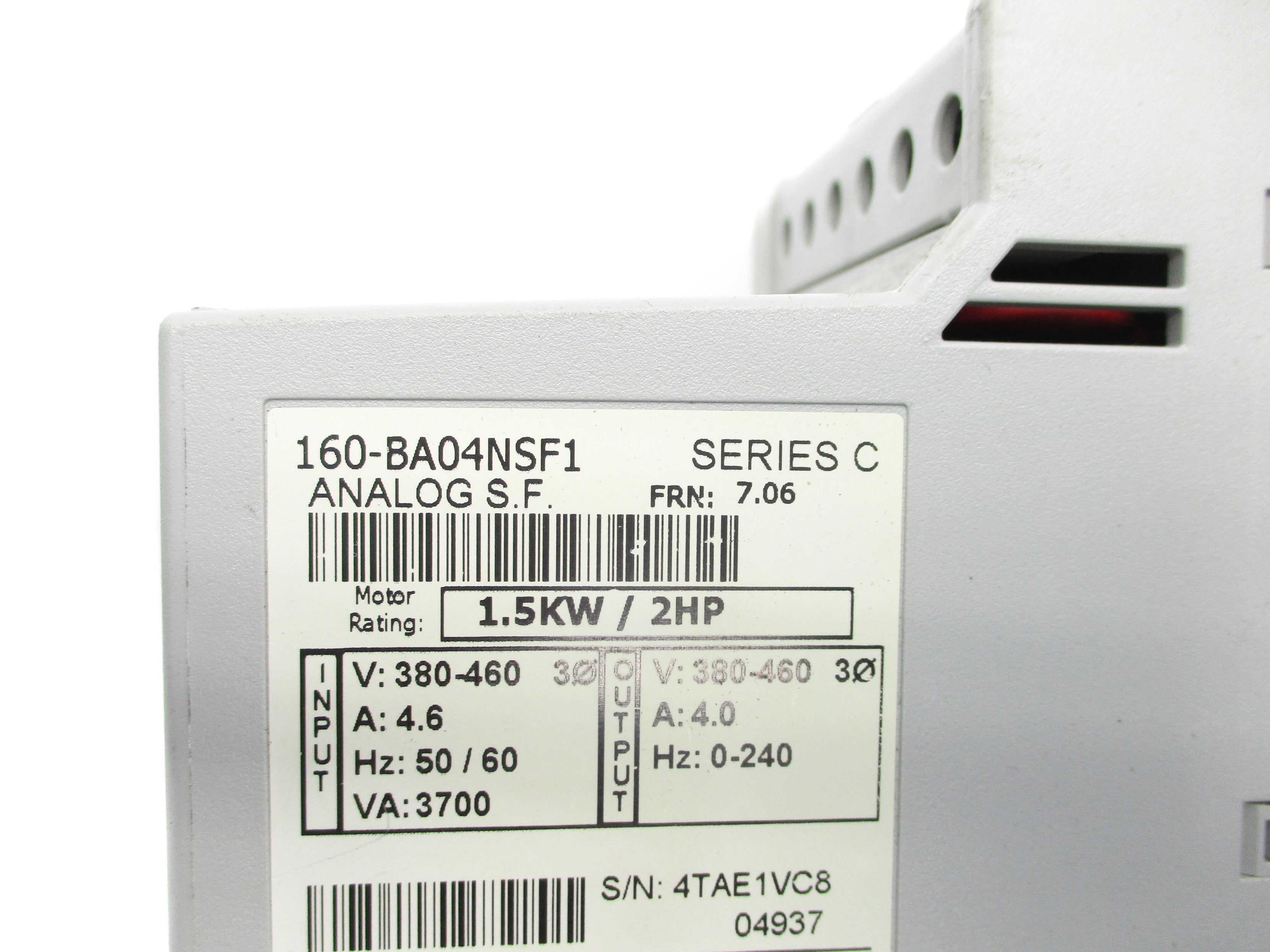 ALLEN BRADLEY 160-BA04NSF1 SER. C F/W 7.06 UNMP