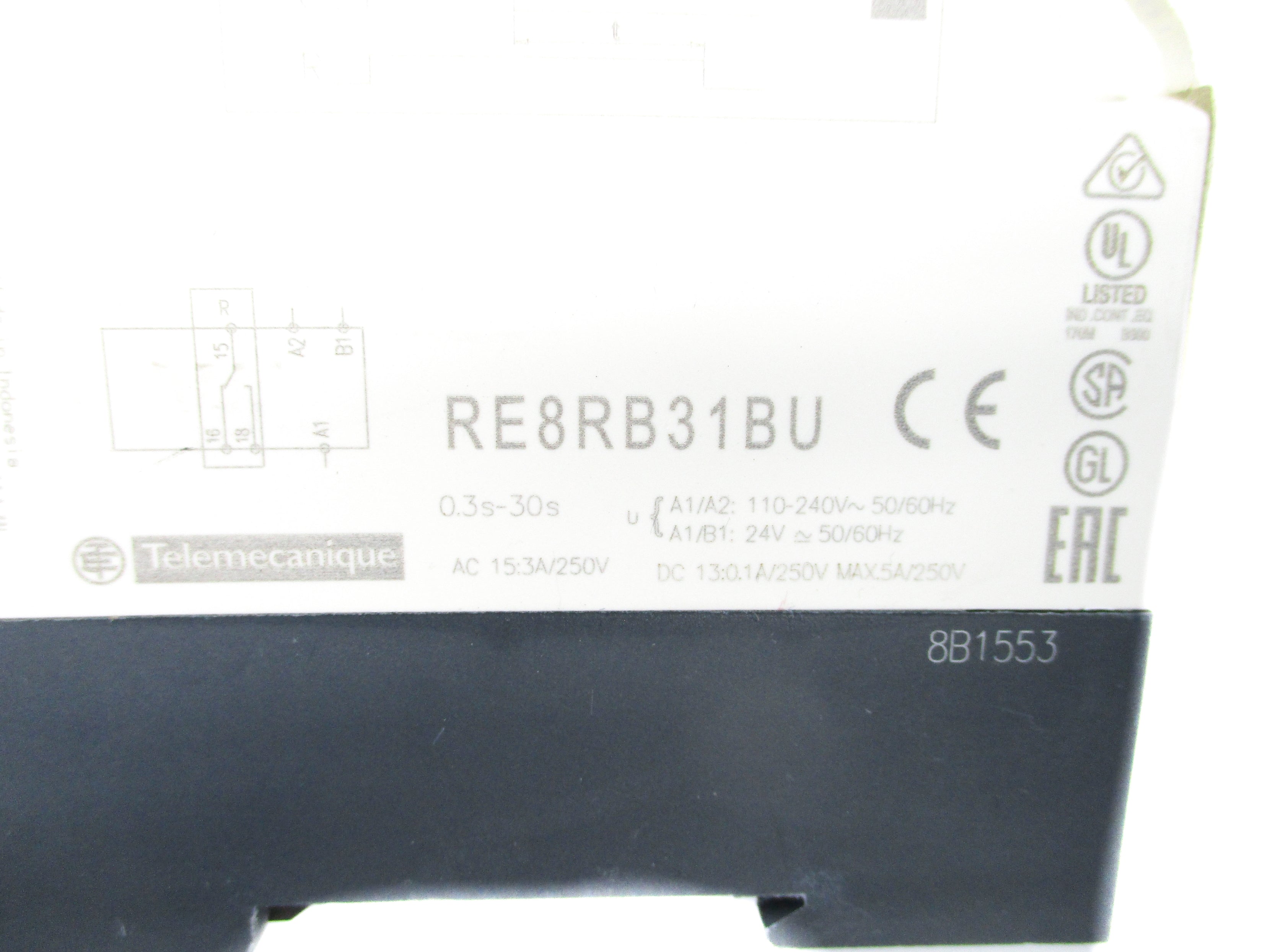 SCHNEIDER ELECTRIC RE8RB31BU 0.3S-30S NSNP