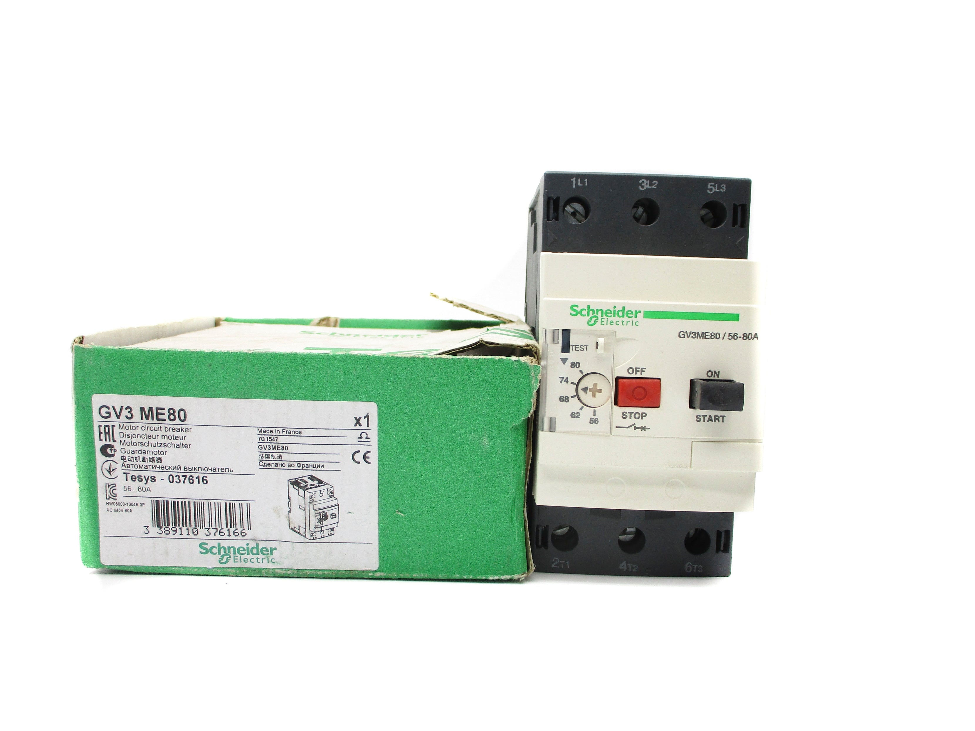SCHNEIDER ELECTRIC GV3ME80 56-80A NSMP