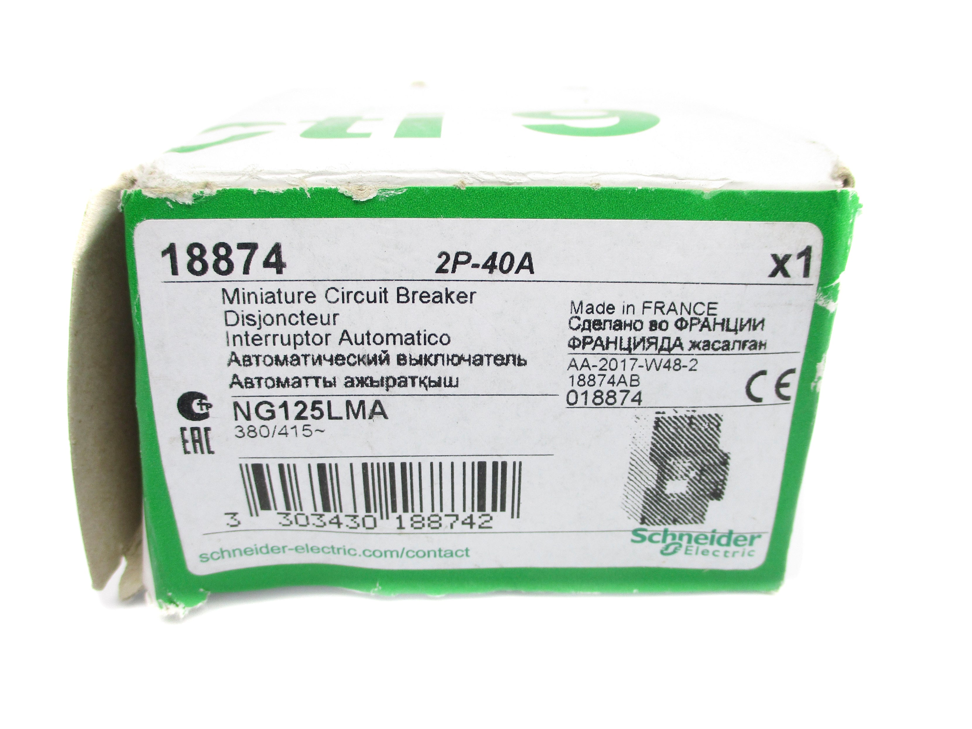 SCHNEIDER ELECTRIC 18874 40A 380/415V NSMP
