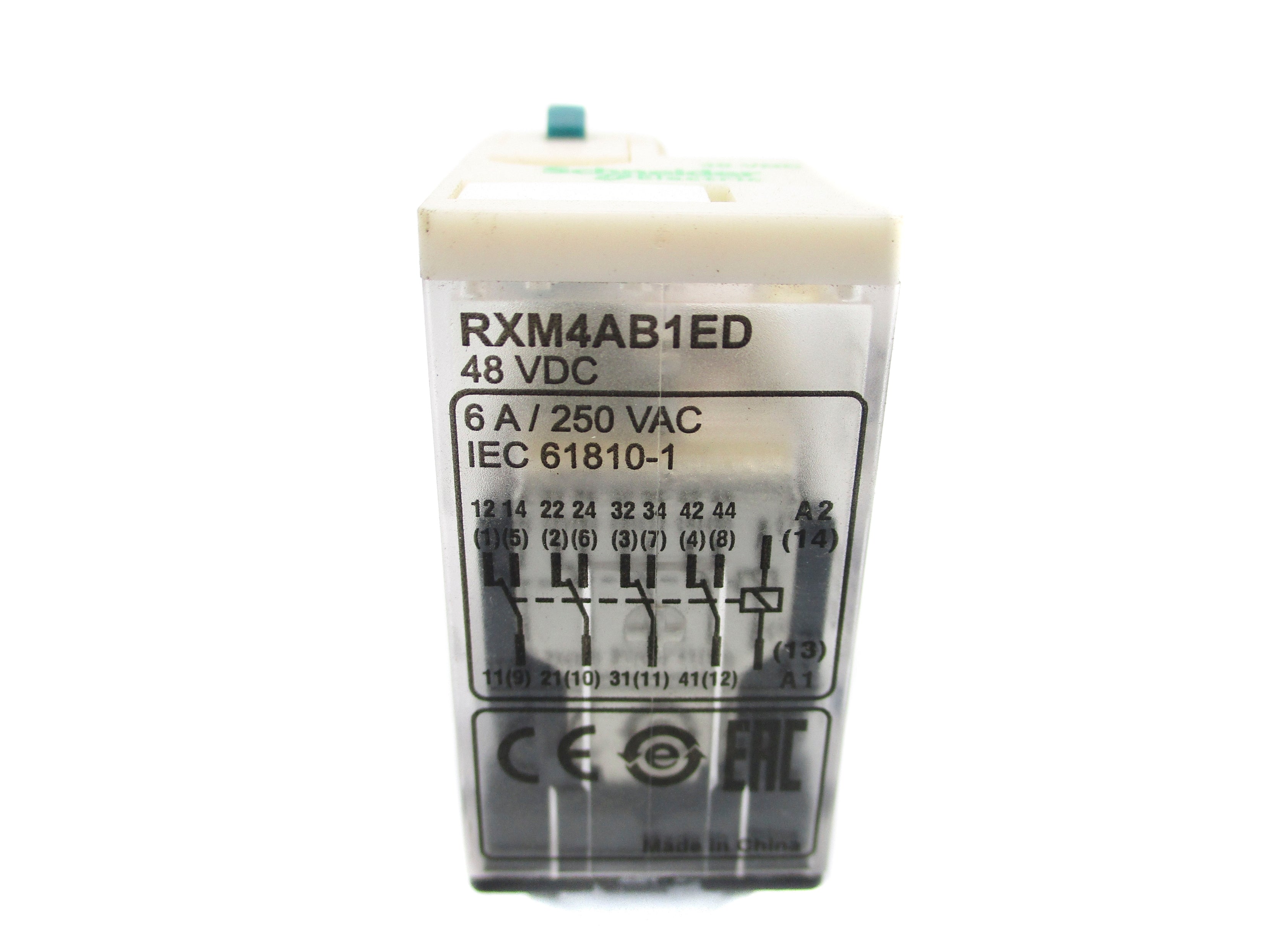 SCHNEIDER ELECTRIC RXM4AB1ED 48VDC 6A UNMP