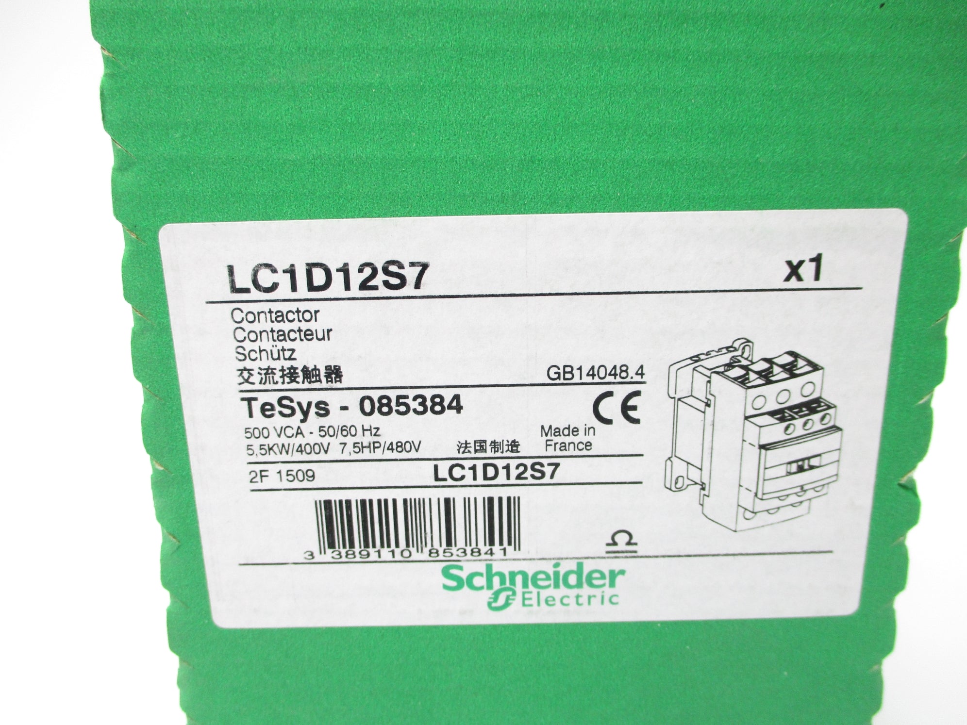 SCHNEIDER ELECTRIC LC1D12S7 500V NSFS