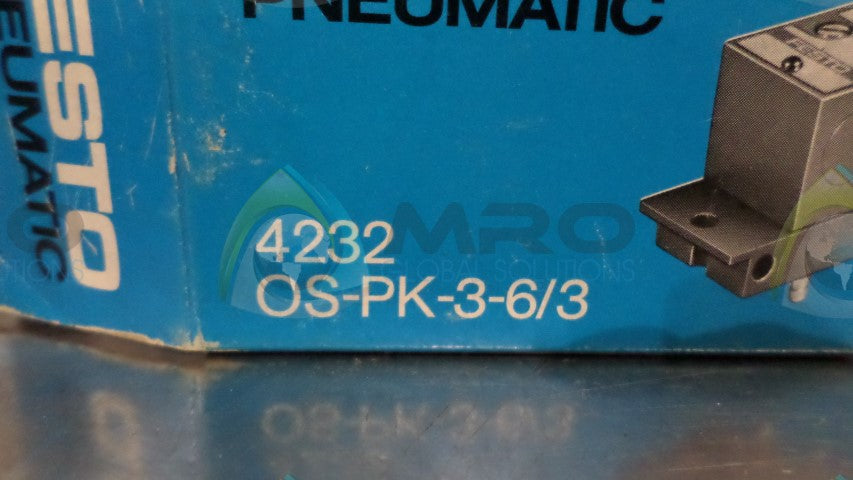 FESTO OS-PK-3-6/3 ODER BLOCK *NEW IN BOX*