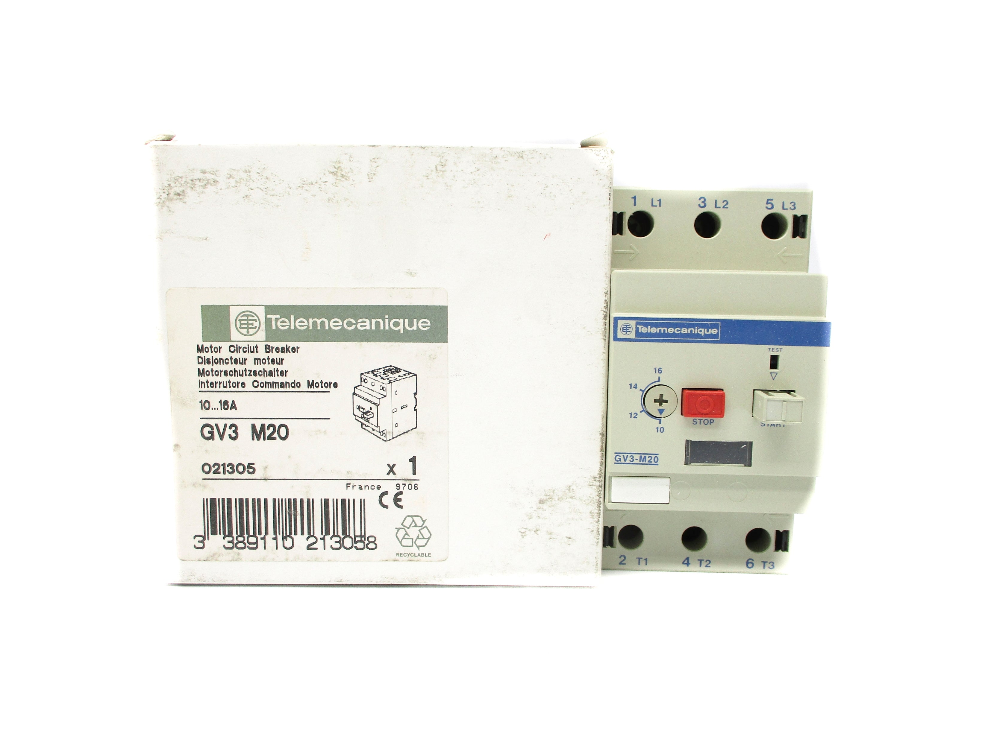 TELEMECANIQUE GV3M20 10-16A NSMP