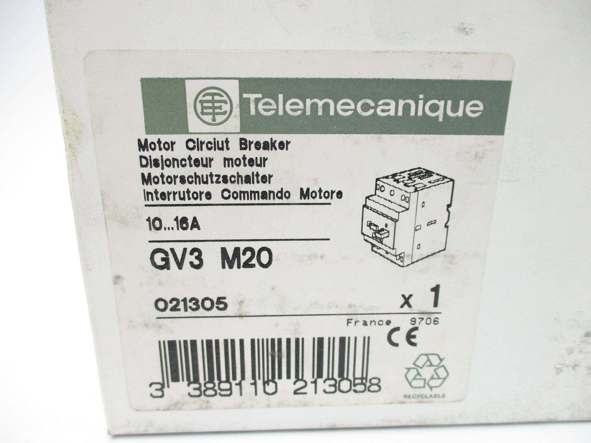 TELEMECANIQUE GV3M20 10-16A NSMP