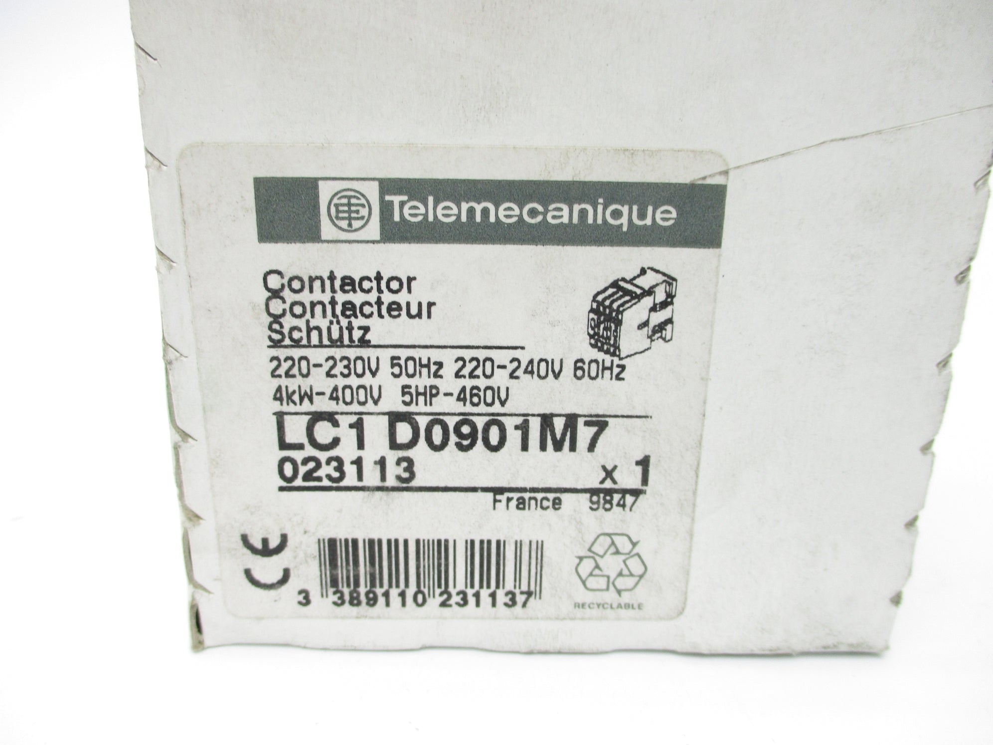 TELEMECANIQUE LC1D0901M7 220/240V NSFS