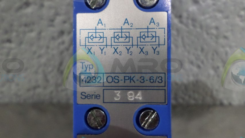 FESTO OS-PK-3-6/3 ODER BLOCK *NEW IN BOX*