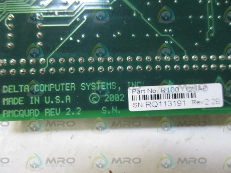 DELTA COMPUTER SYSTEMS RMCQUAD REV. 2.2 *USED*