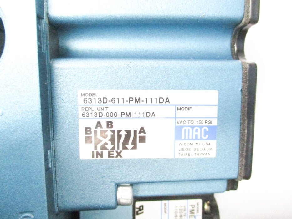 MAC 6313D-611-PM-111DA 150PSI 110/120V NSNP