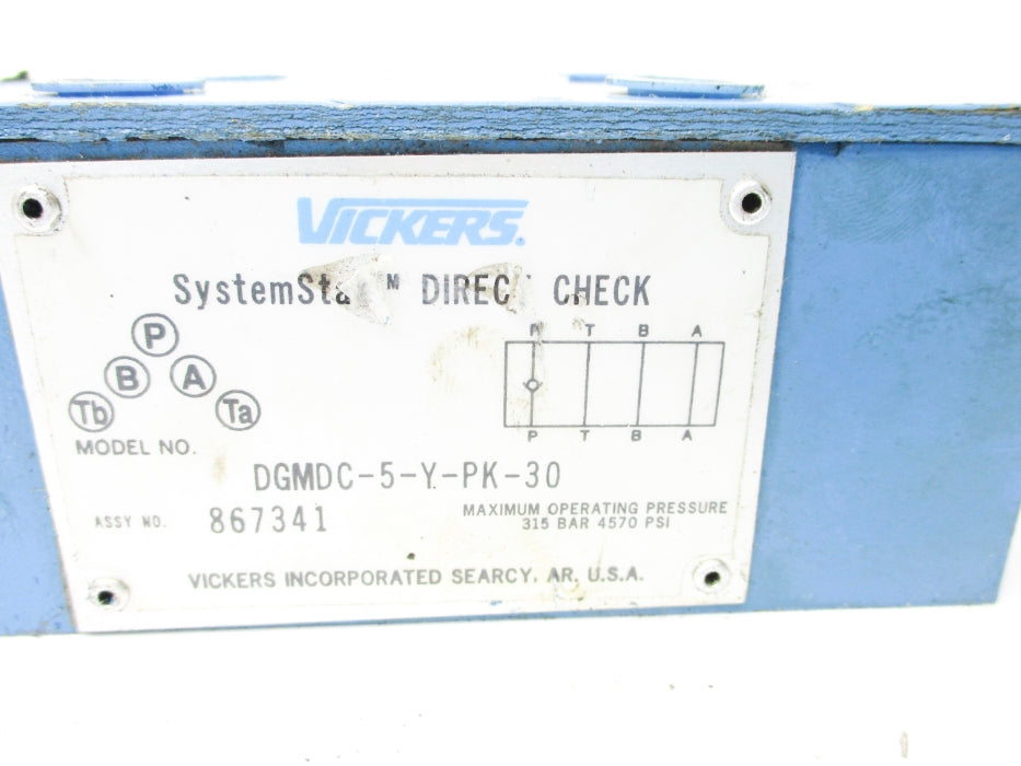 VICKERS DGMDC5YPK30 867341 4570PSI NSNP