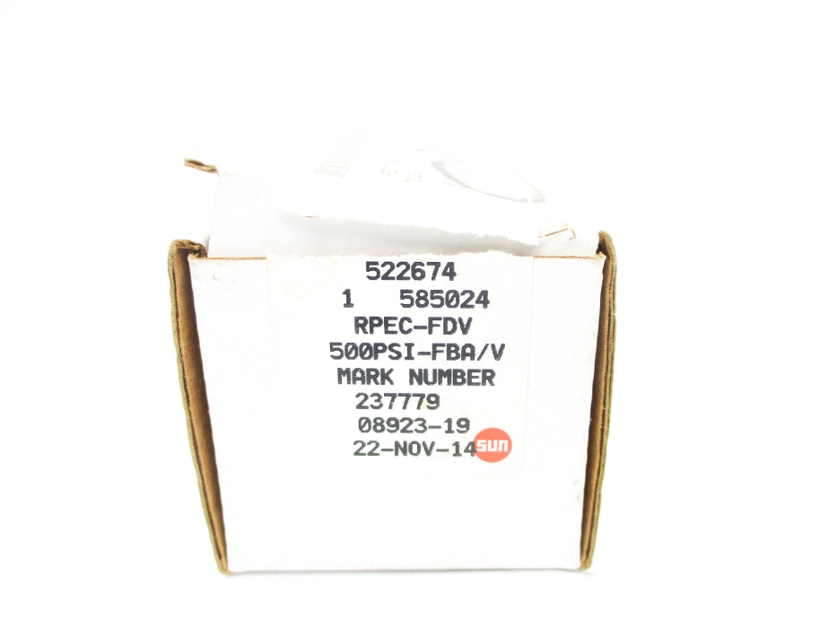 SUN HYDRAULICS RPEC-FDV 500PSI NSMP
