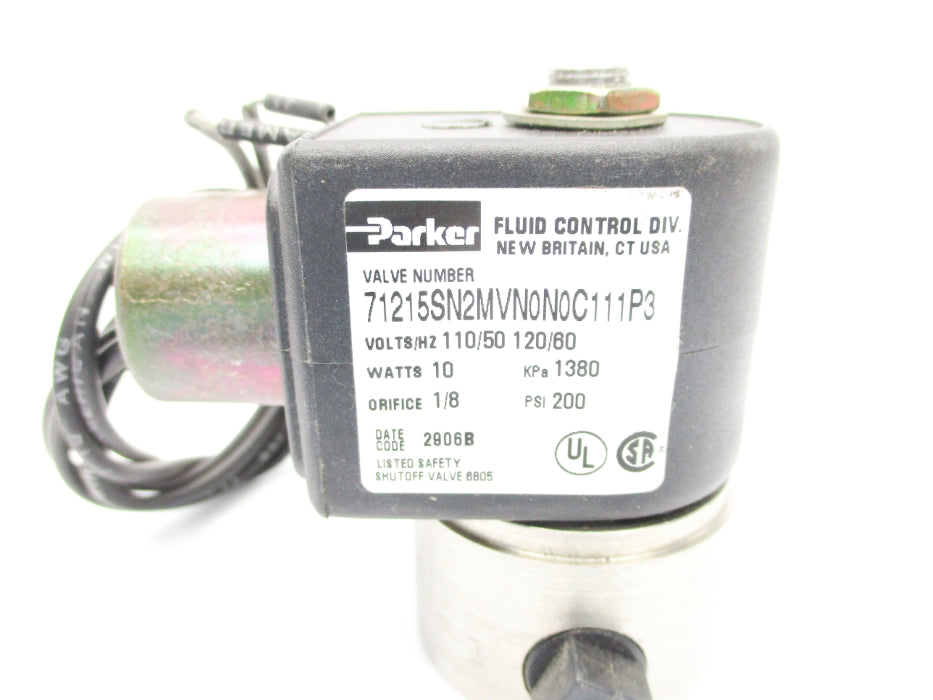 PARKER 71215SN2MVN0N0C111P3 110/120V 200PSI NSNP