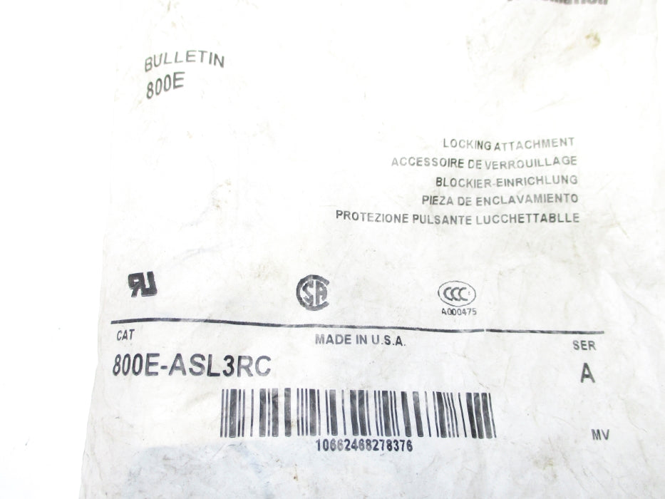 INDUSTRIAL SPARE PART 800E-ASL3RC SER. A NSMP