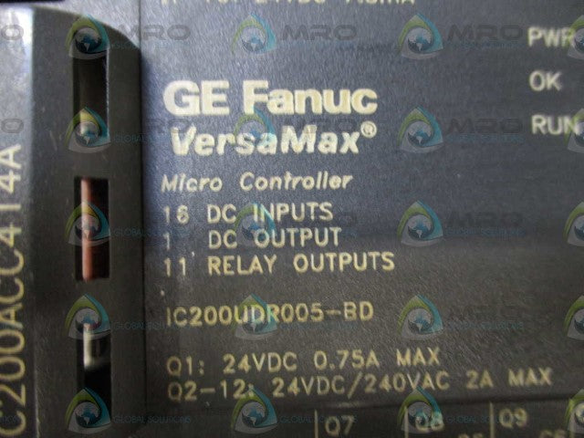 GE FANUC VERSAMAX IC200UDR005-BD MICRO CONTROLLER *USED*