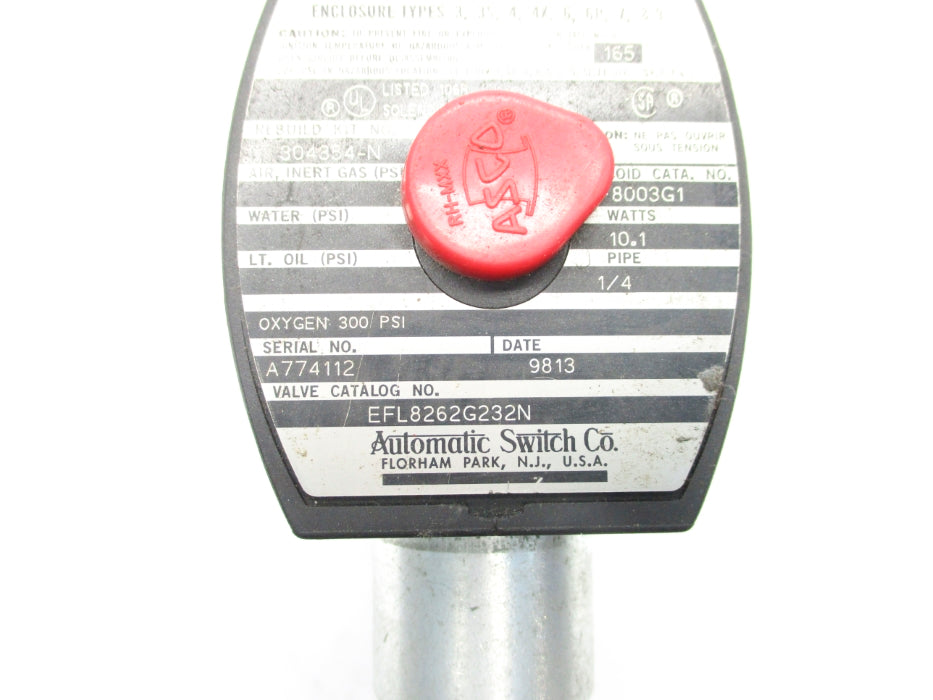 ASCO EFL8262G232N 110/120V 300PSI UNMP